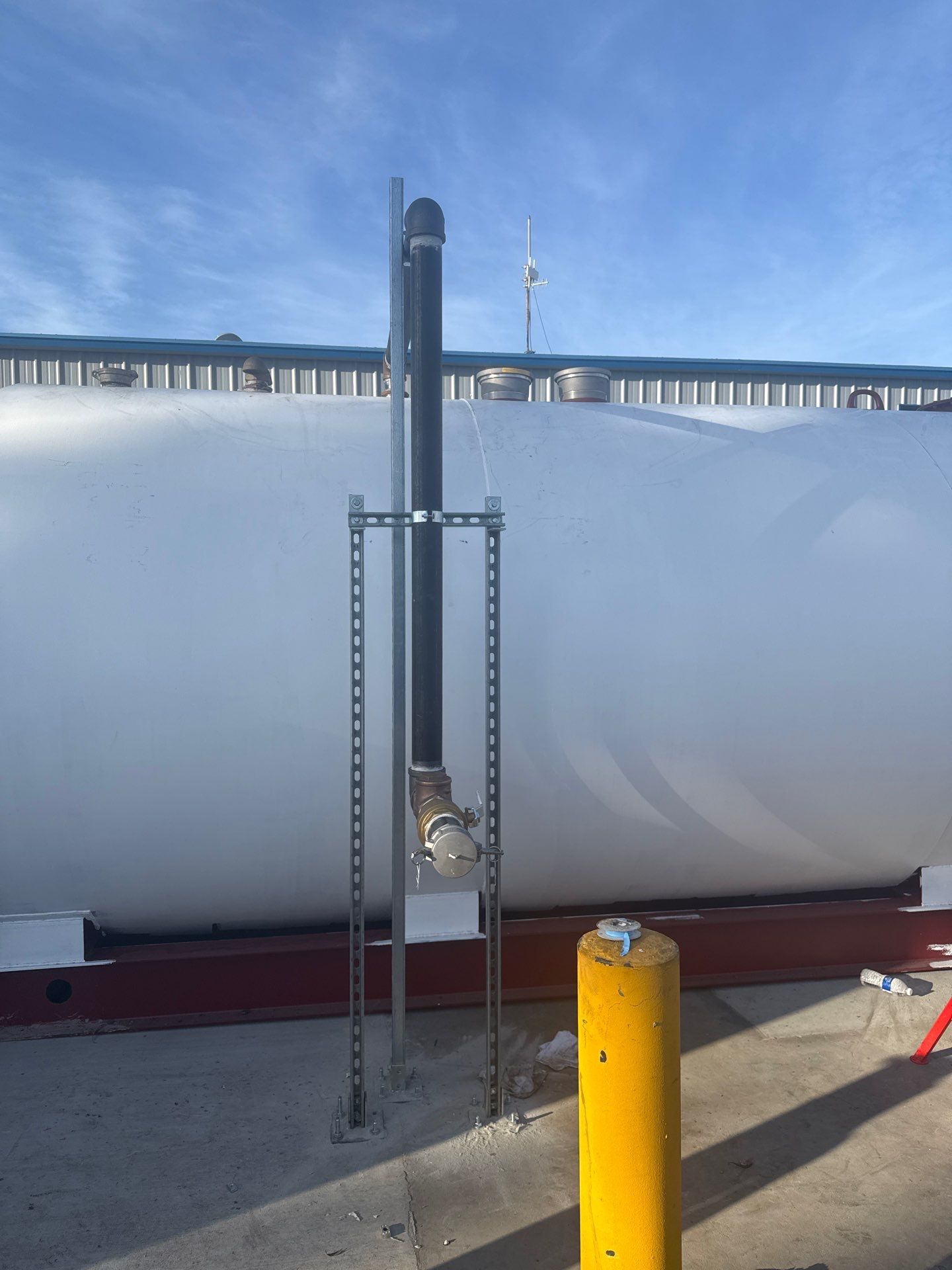 Outdoor Water Tank Installation & Piping Setup by Us Plumbing 