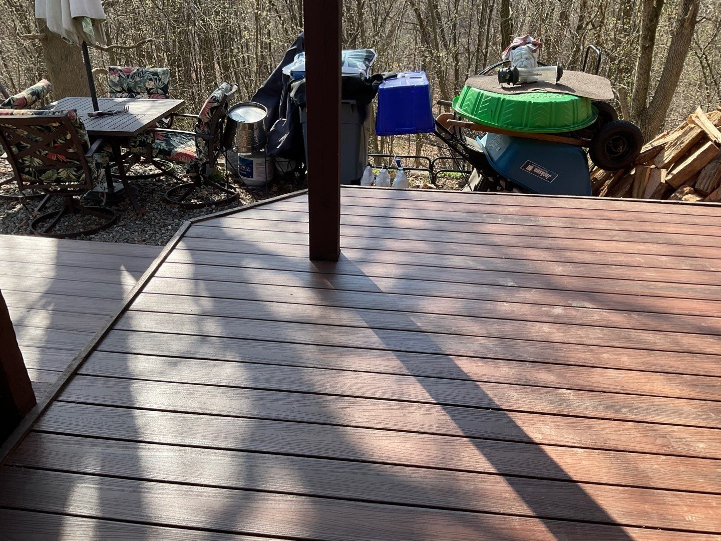 Deck Installation using New Composite Deck Board by Alpha Design Services