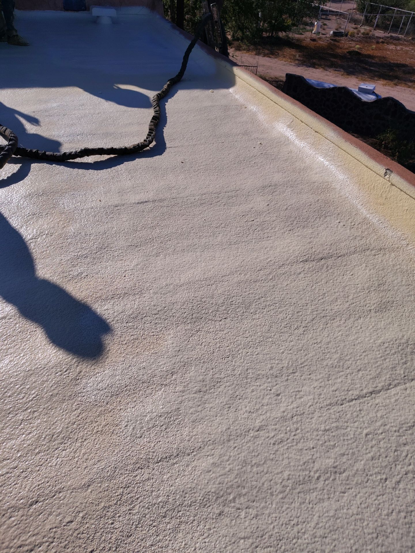 Residential roof application by SPF Services 
