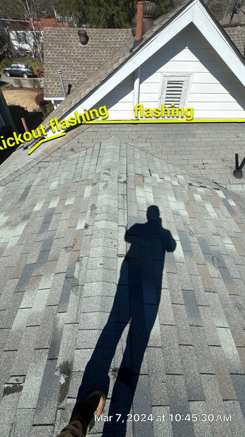 partial replacement w/ matching shingle by Nailed It Roofing & Remodeling LLC