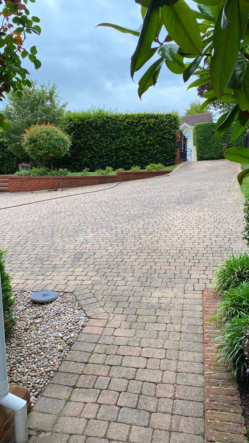 Driveway Clean using honda 21 ltr/min by Ges Exterior Cleaning ltd