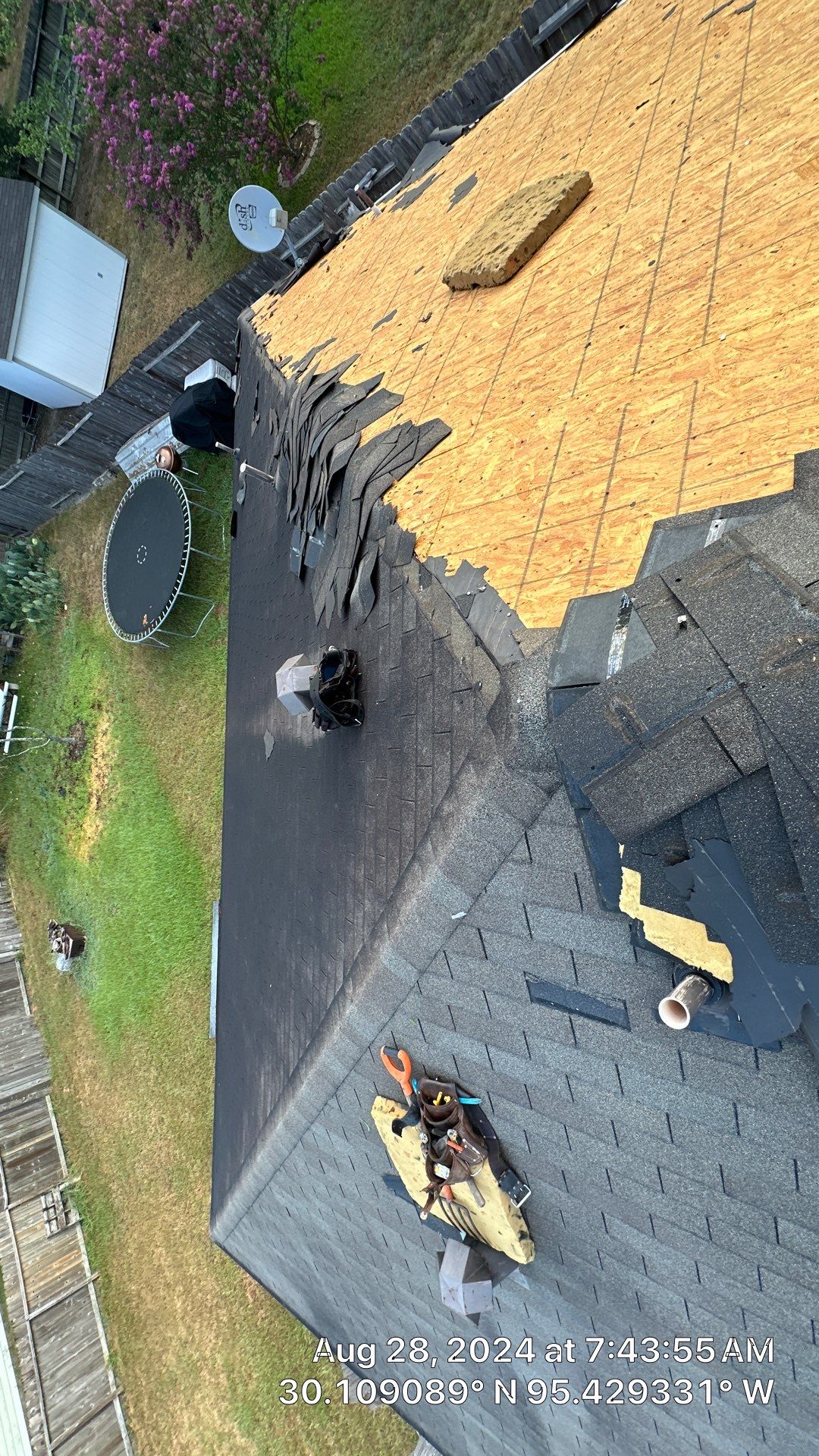 Rustic Black Shingle Roof Replacement — Spring, TX by PL Roofing & SB Roofing, LLC.