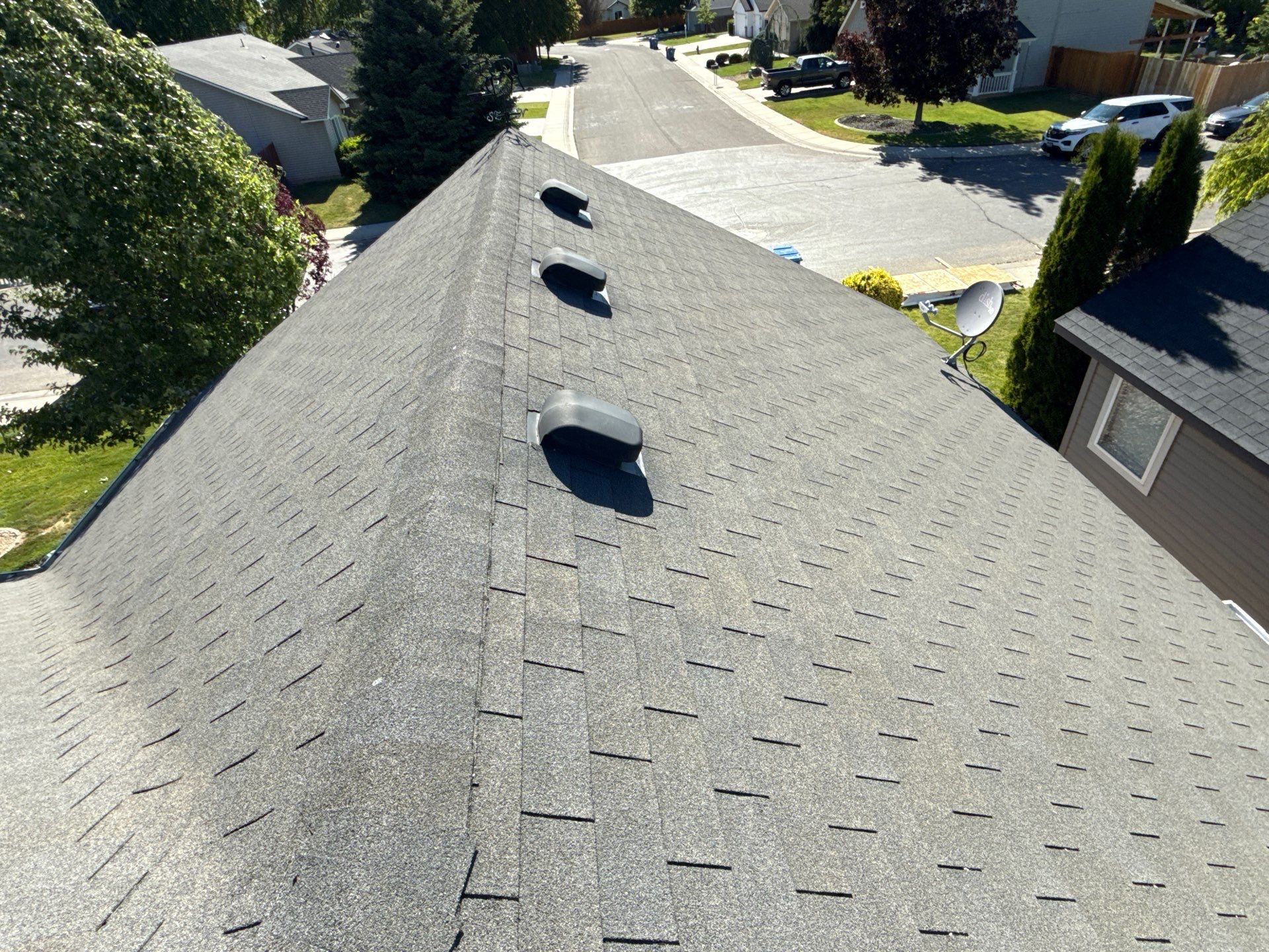 Architectural Shingle Roof Replacement and New Ventilation in Boise by Olive Roofing
