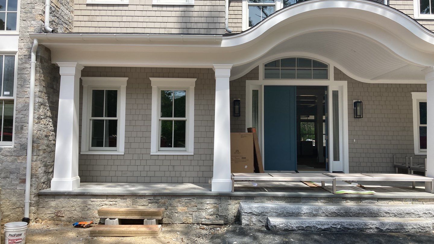Gutter Installation using 6" Half Round Aluminum Gutter in New Seabury, MA by Gutter Pro Enterprises