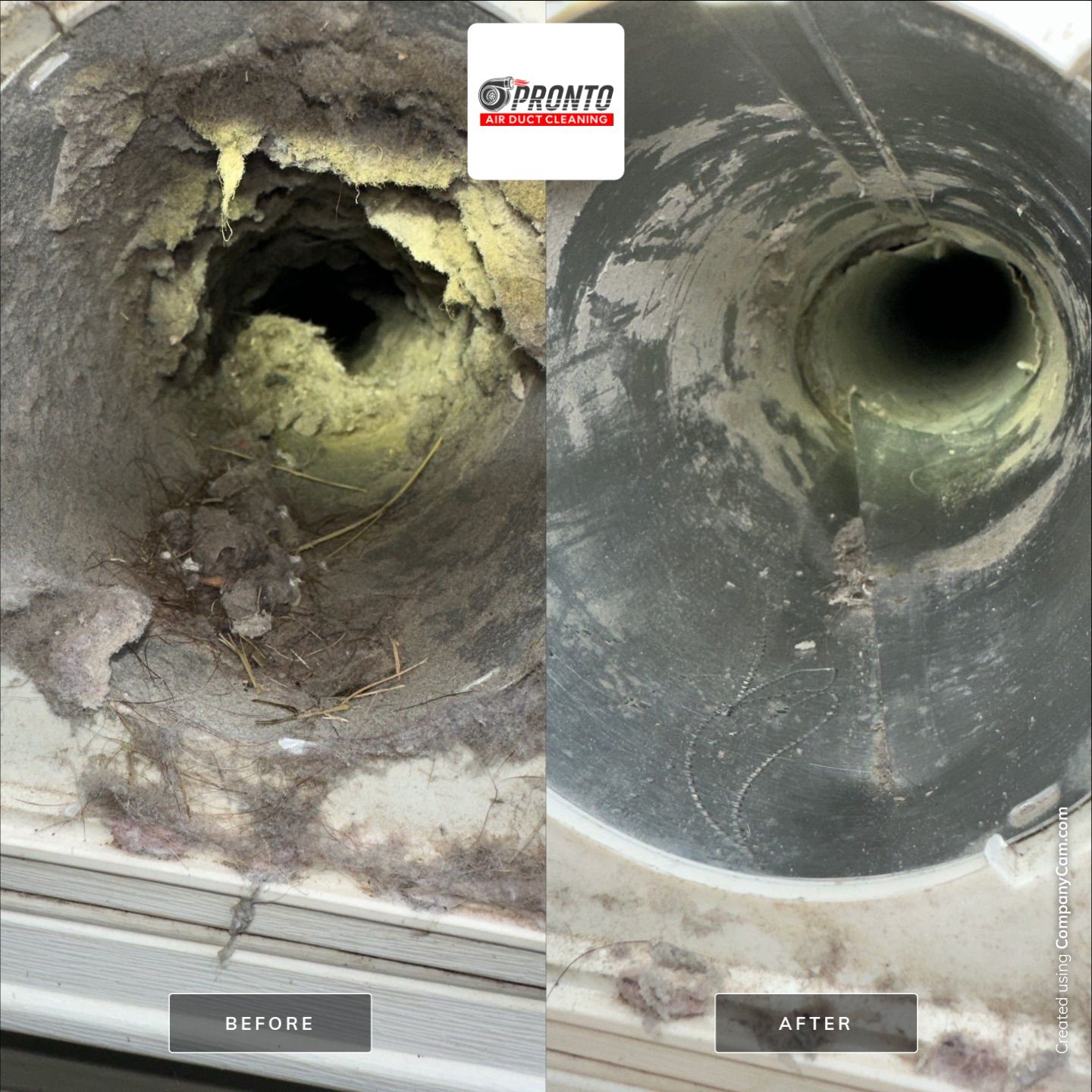Air duct cleaning & Antimicrobial Treatment by Pronto Air Duct Cleaning