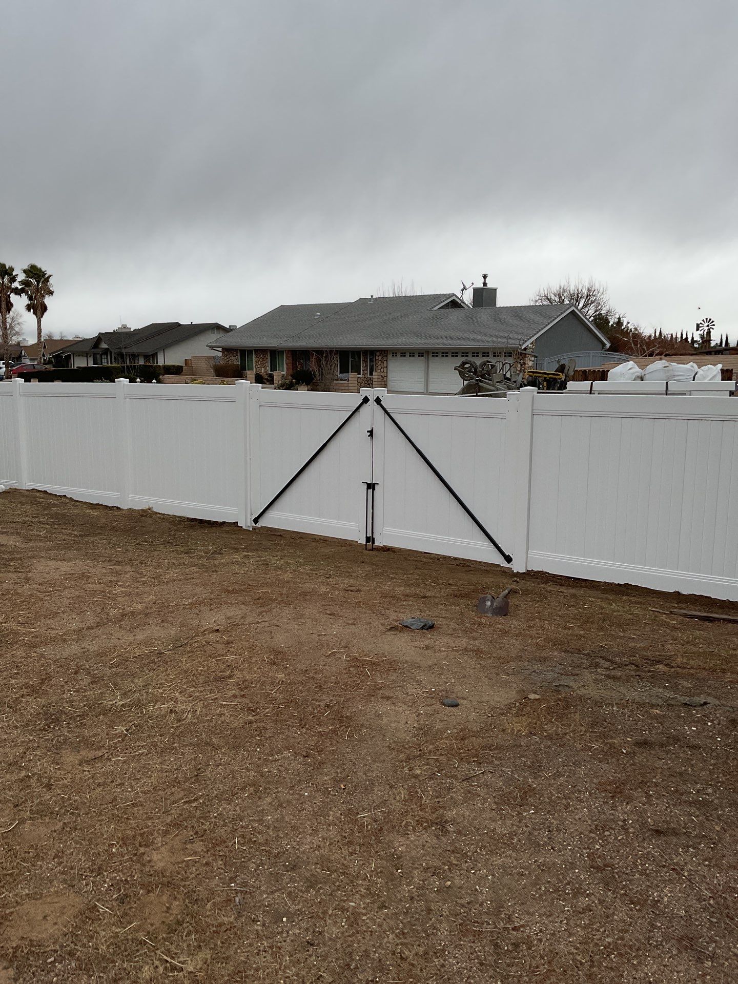 Fence Installation using Vinyl by Fence Guys Inc. 