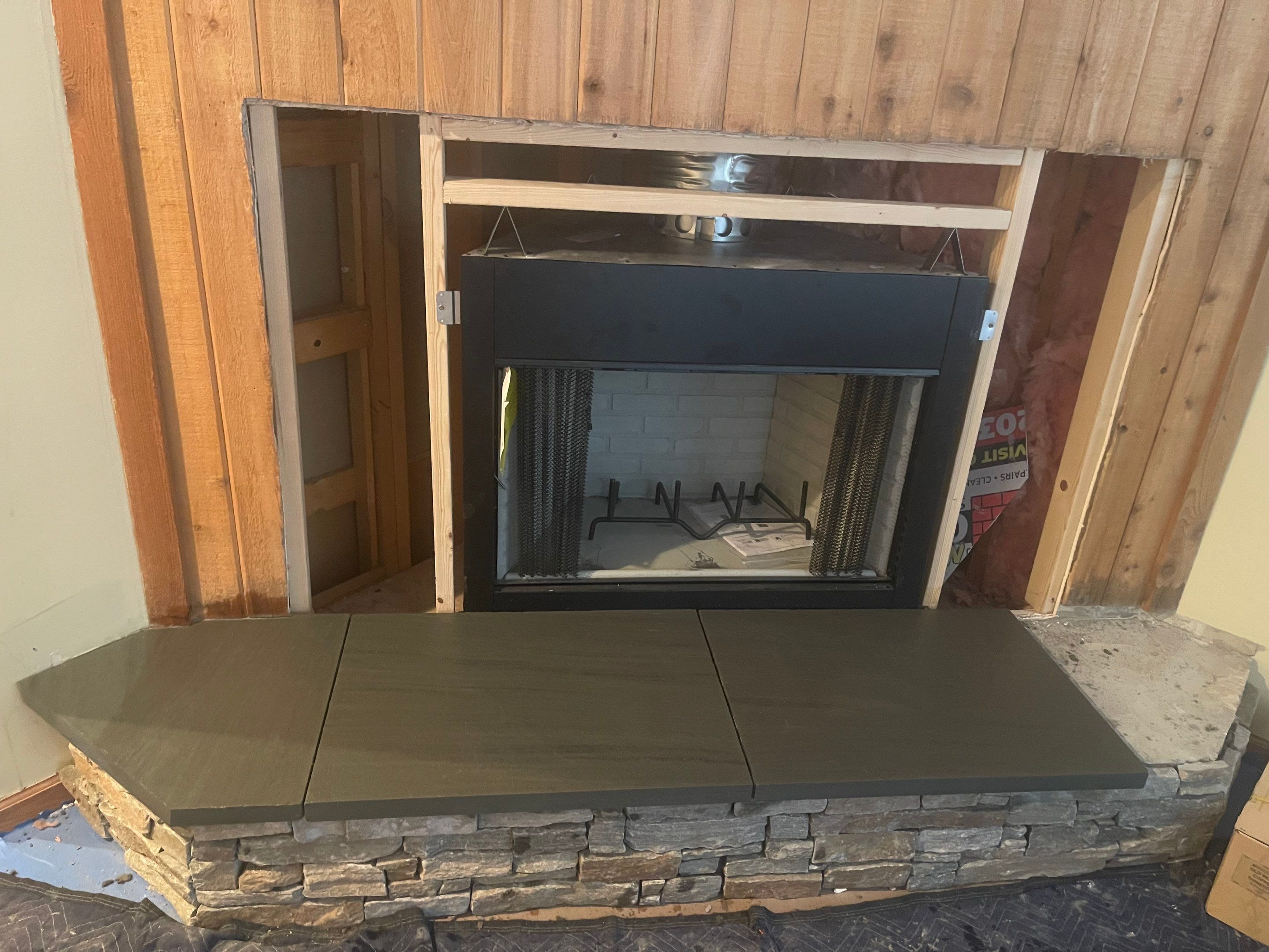 Firpelace Change out  by Neighborhood Chimney Services 