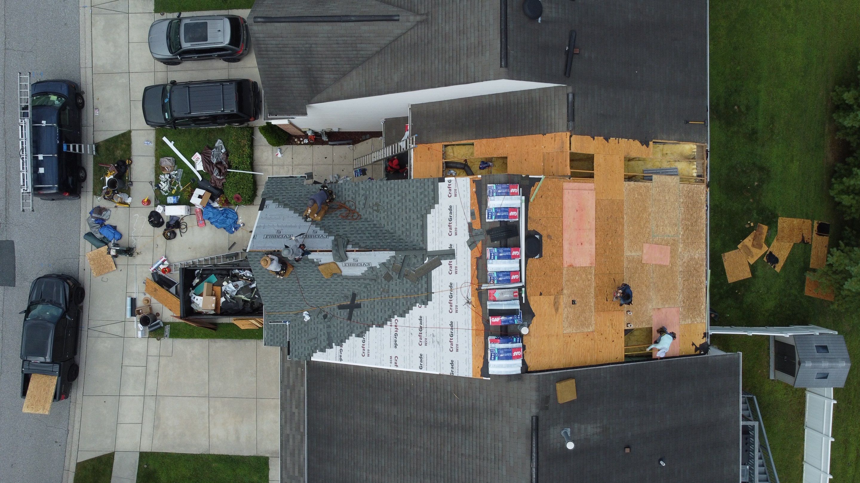 Residential Roofing Installation using GAF Timberline HDZ by Matter Roofing & Construction
