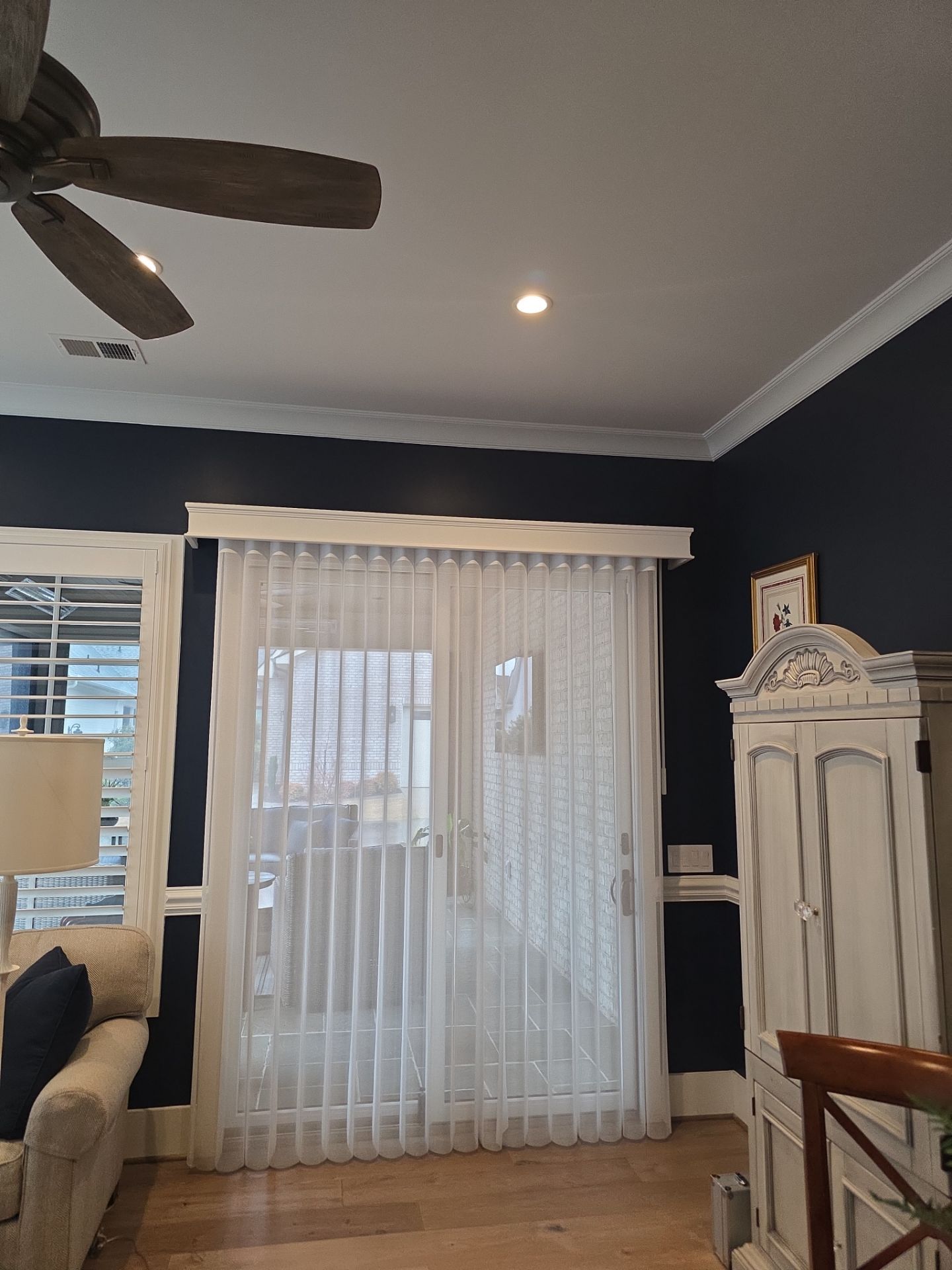 Shade for Sliding Door in Greenville, SC by Southern Traditions Window Fashions