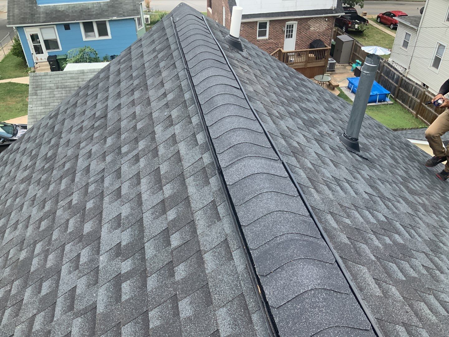 Residential Roofing Repair using Ridge Vent  by Alpha Design Services