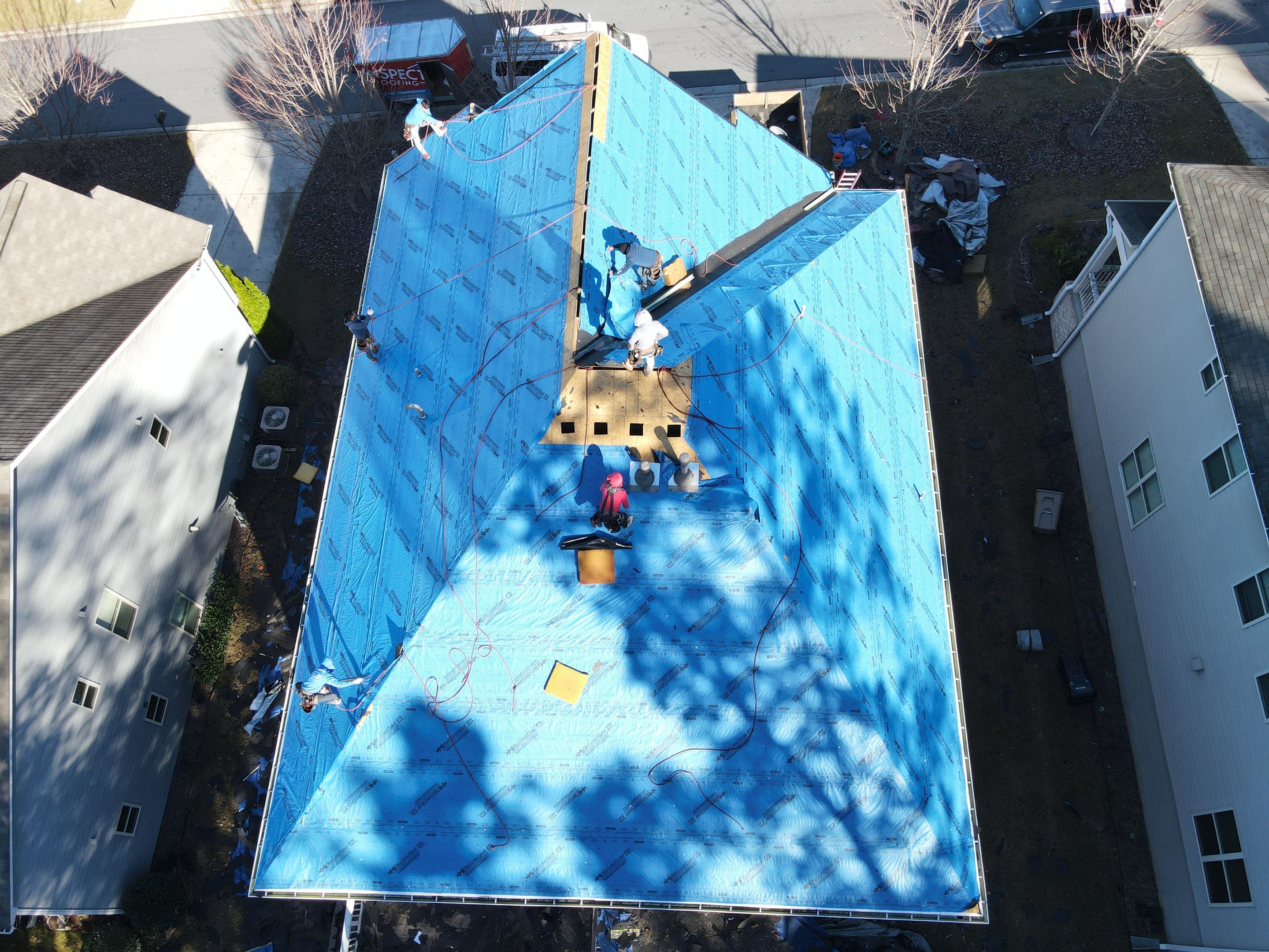 Residential Roofing Installation using Owens Corning by Inspector Roofing and Restoration