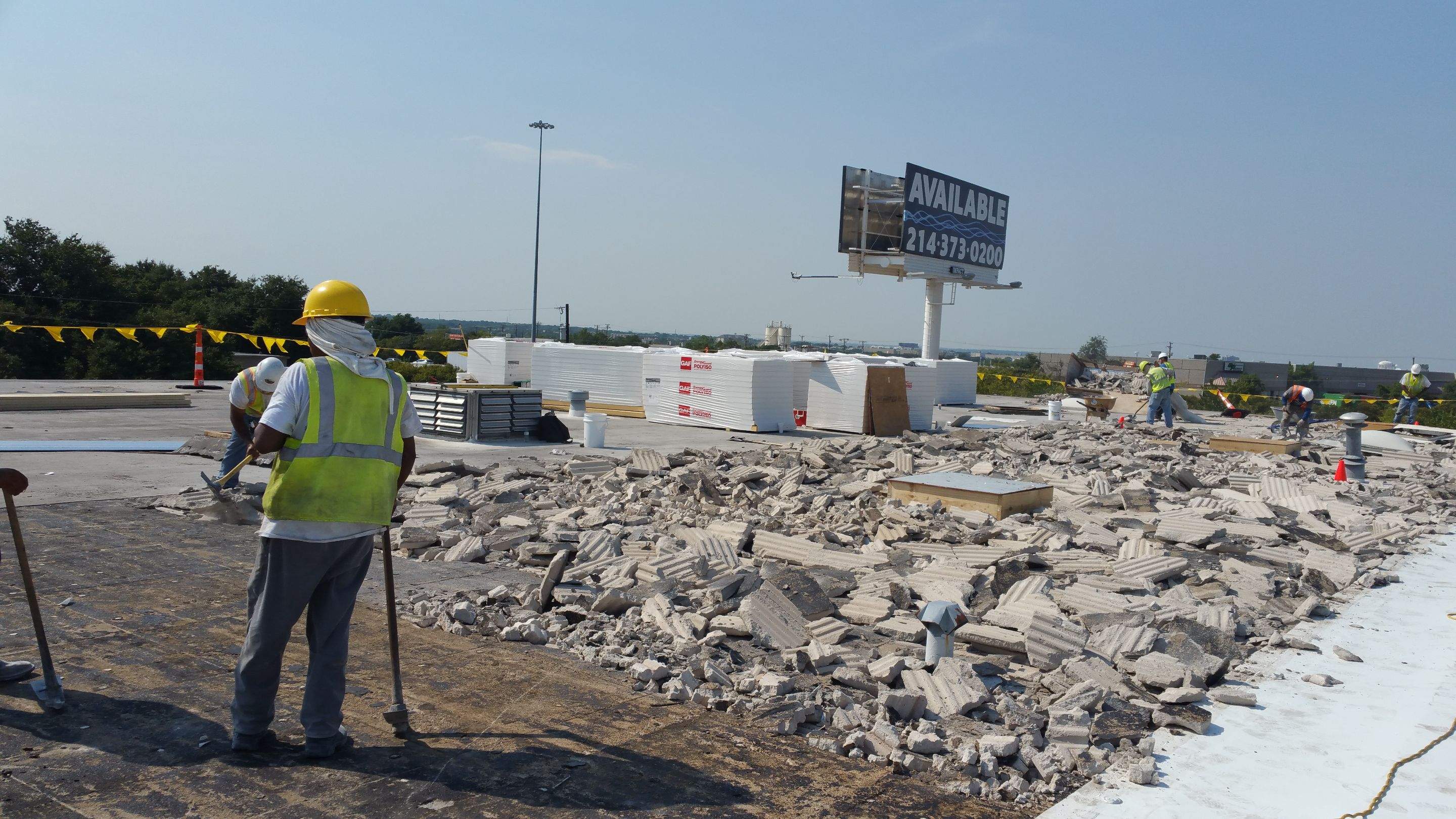 Massive Storm Damage Project - Factory in Arlington by First United Roofing & Construction
