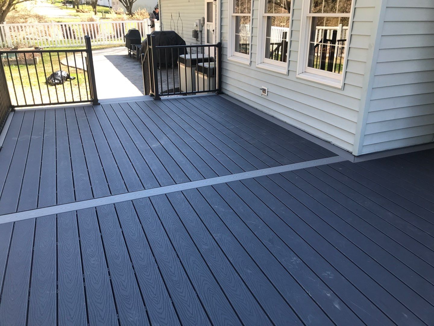 Deck Installation using Trex Decking and Railing  by Secure Construction Company Inc
