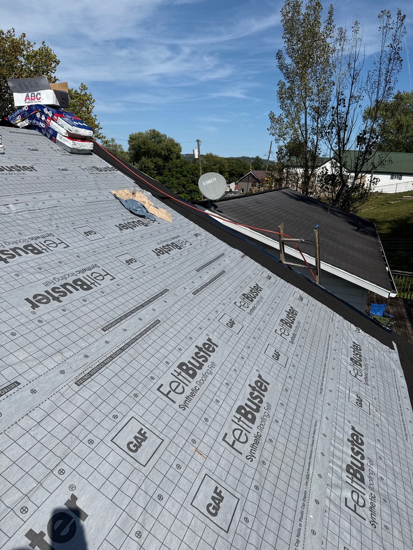 Residential Roofing Installation using GAF Timberline HDZ Barkwood by Rainstoppers Roofing