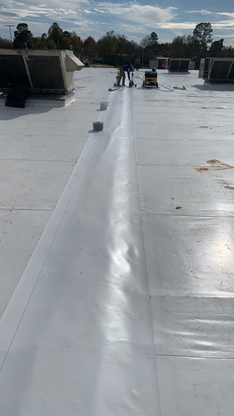 VA Clinic/Tractor Supply in Idabel, Oklahoma by Hostetler Roofing
