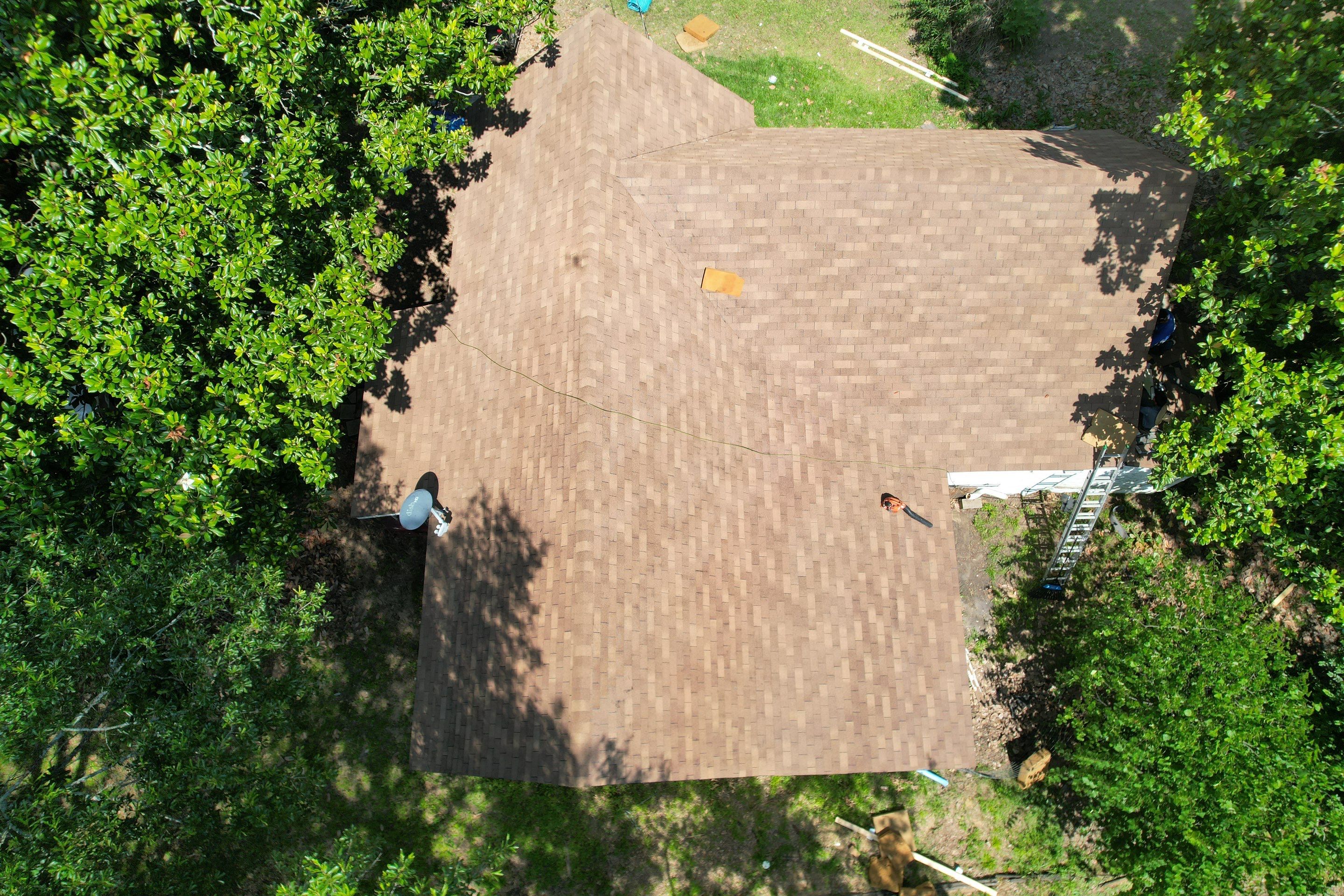 Storm Restoration Reroof: 25 Year 3-Tab Shingle by Hostetler Roofing