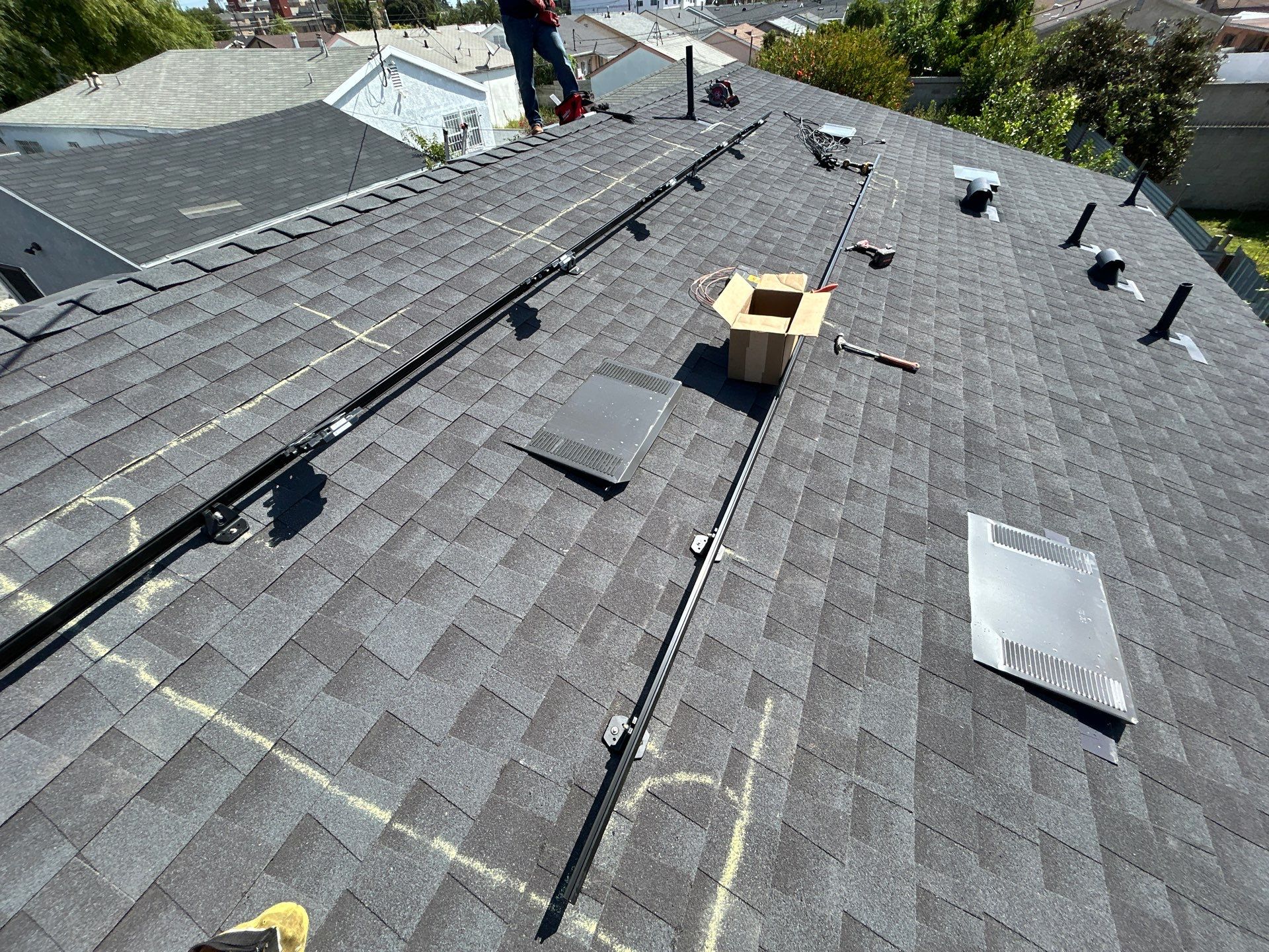 Five Panel Solar Installation in Los Angeles by AWS Solar