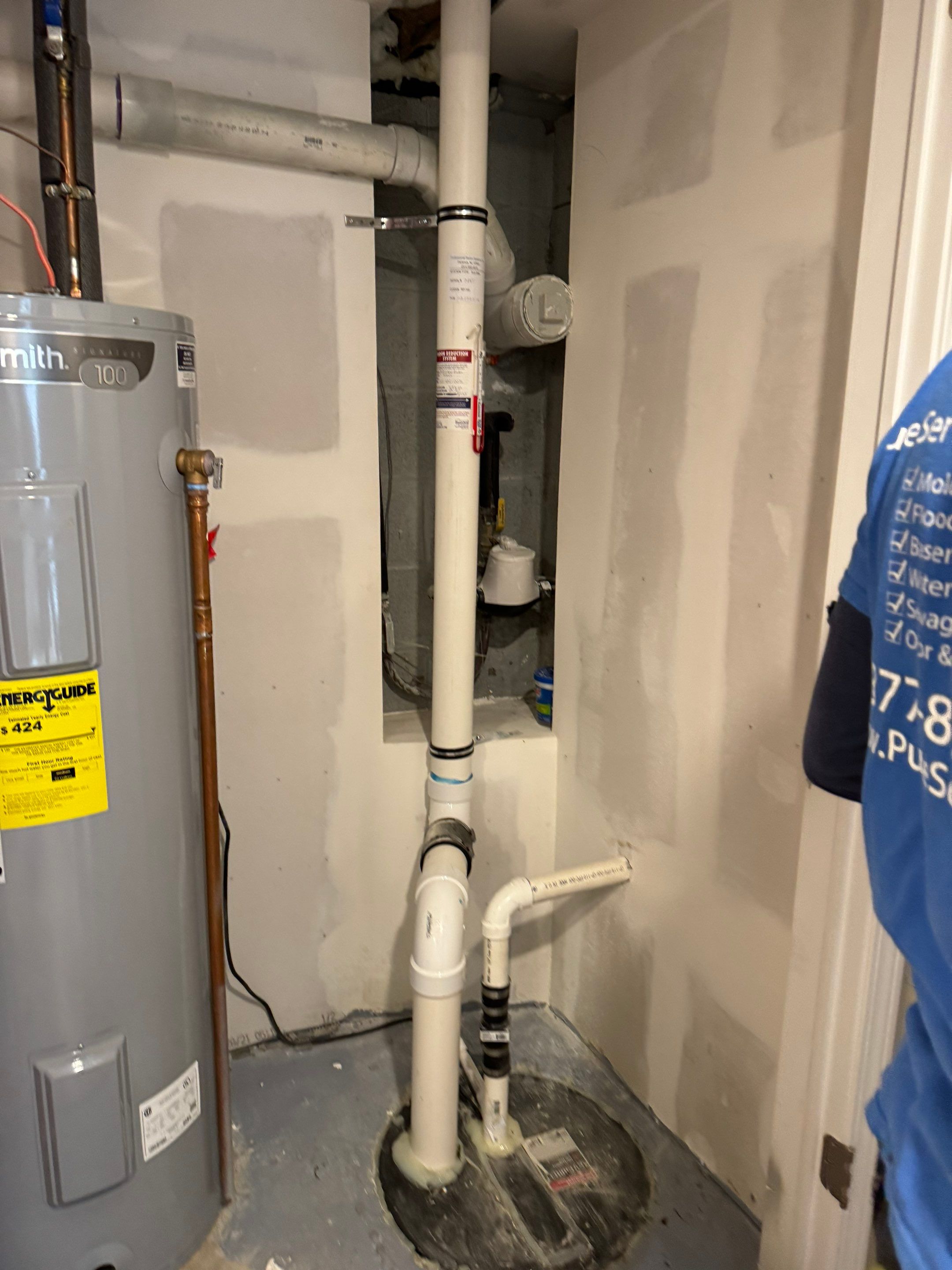 Interior French Drain & Wall Vapor Barrier Boonton NJ by Pure Service Pro, LLC 