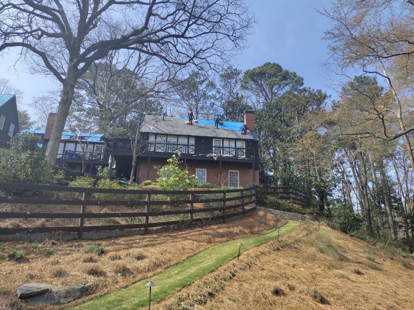 Residential Roofing Installation using Da Vinci Slate  by Inspector Roofing and Restoration