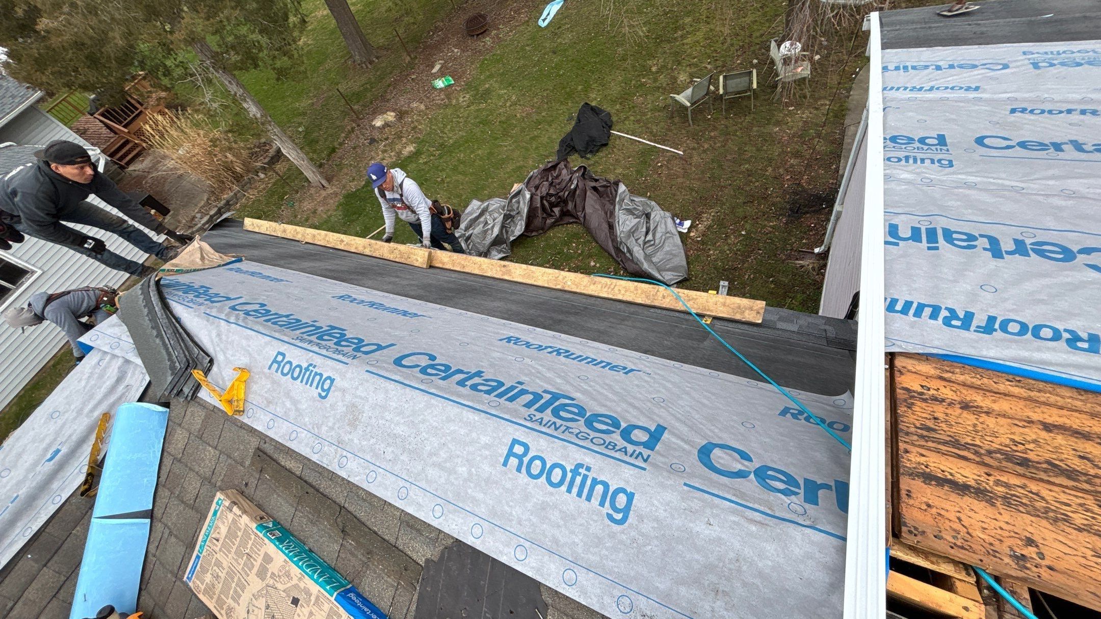 Roof Replacement using CertainTeed Landmark Pewter by 180 Contractors