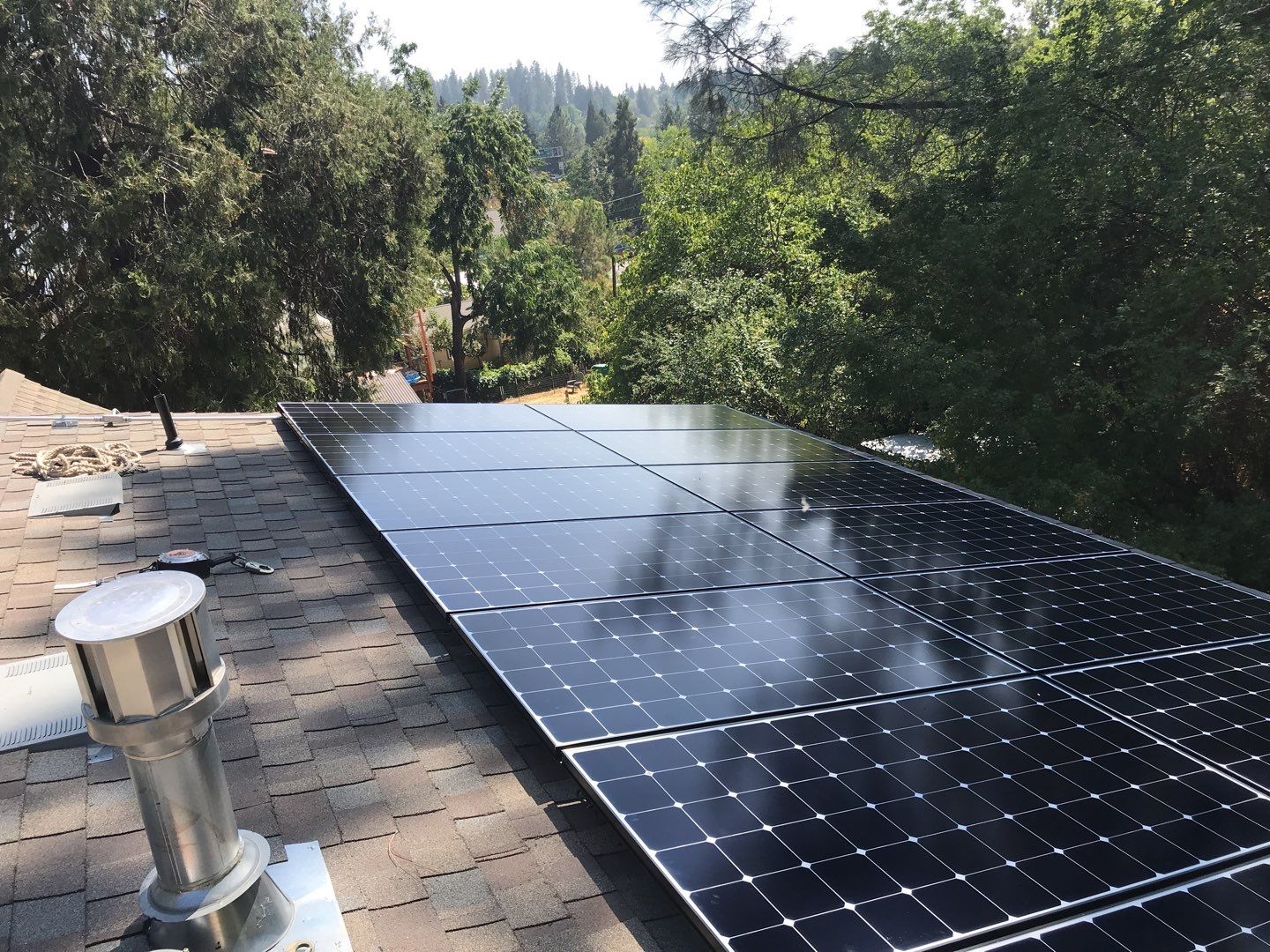Solar powering this home by Byers Enterprises 