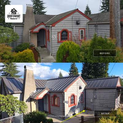 Replacing Tile Roof with Metal Project in Aberdeen