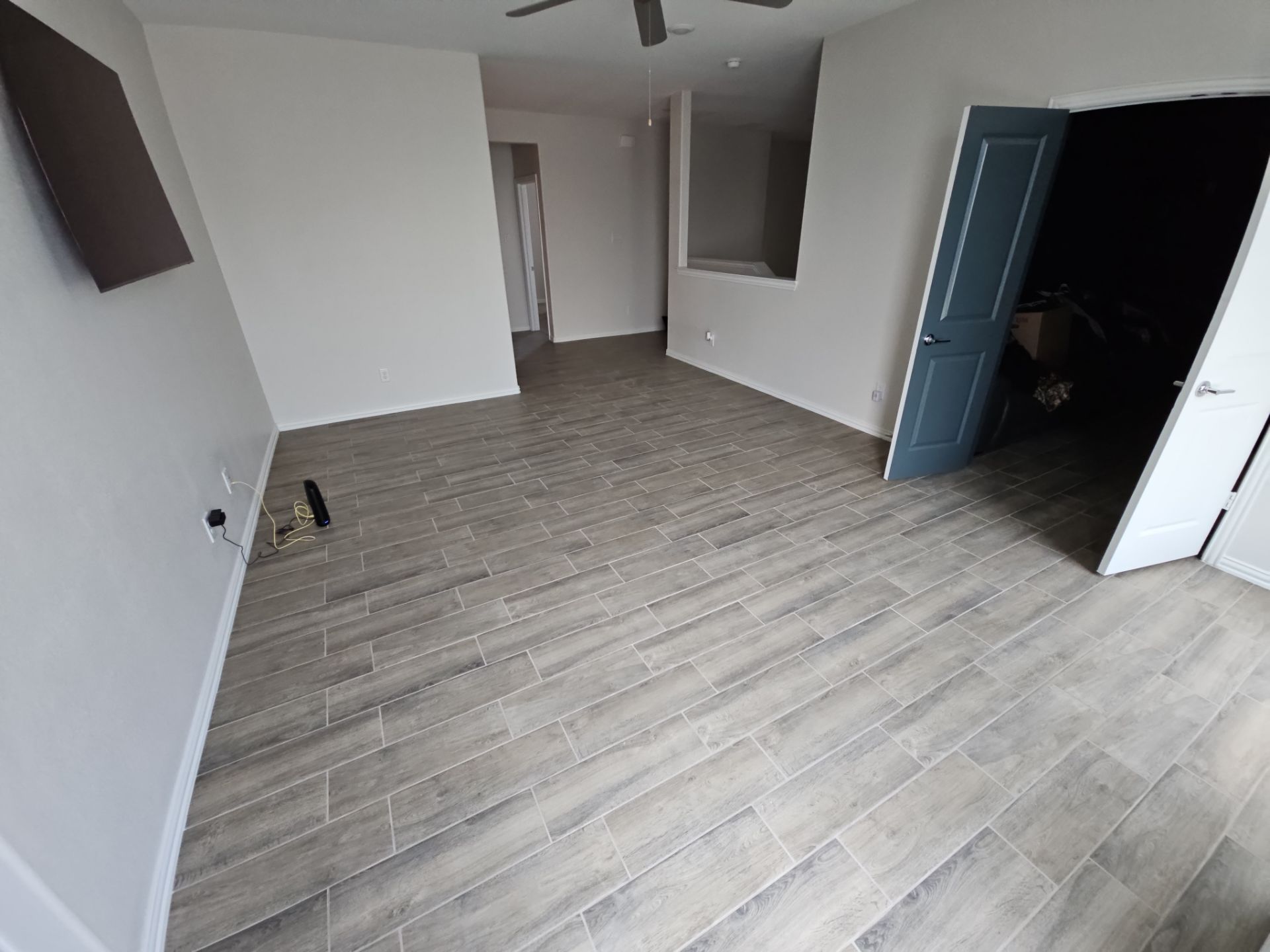 Carpet replacement with Tile and Red Oak Stairs by EL-GC LLC 