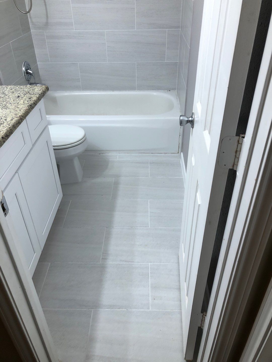 Bathroom Remodel using Water mitigation equipment by L&T General Contractors and Restoration INC