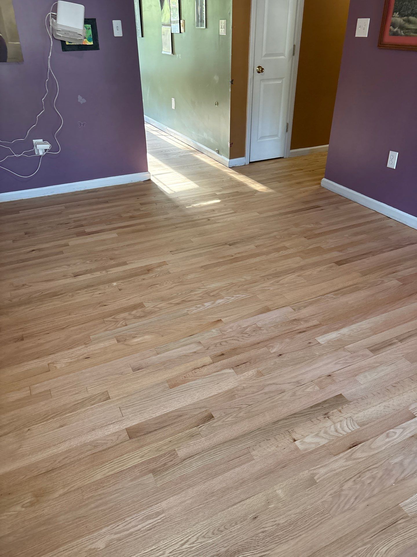 Refinishing an old Bruce prefinished hardwood floor by Accent Custom Floors