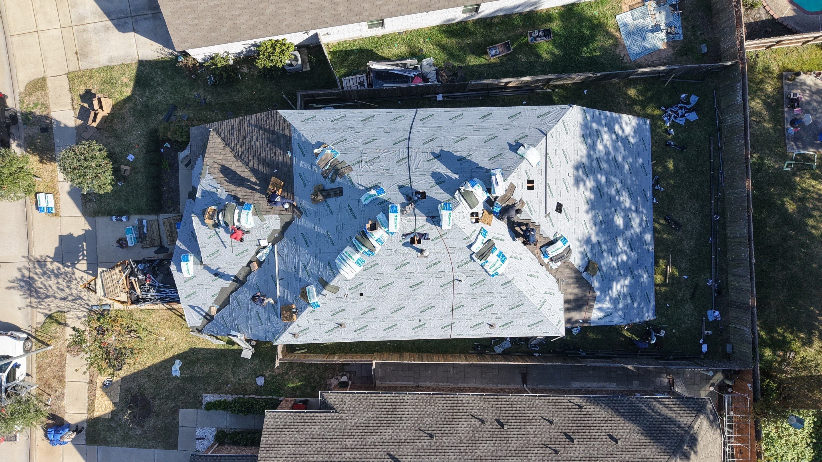 Roof Replacement Project in Houston by Roofing Technologies Unlimited