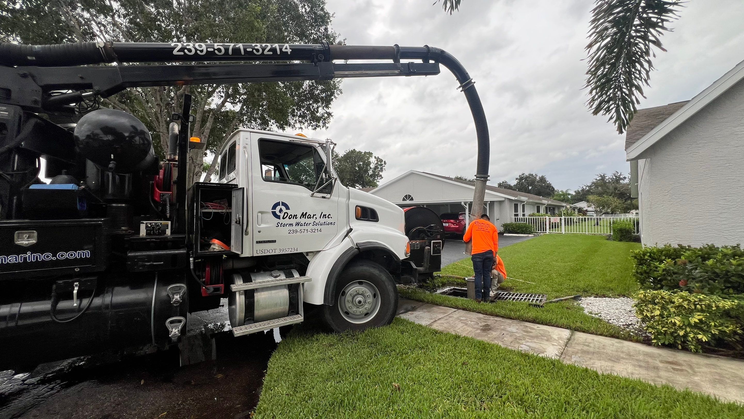 Naples Community Stormwater Blockage by Don Mar, Inc. Storm Water Solutions