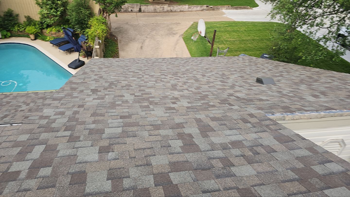Lake Highlands Roof Replacement Below 4/12 Pitch by Bert Roofing Inc