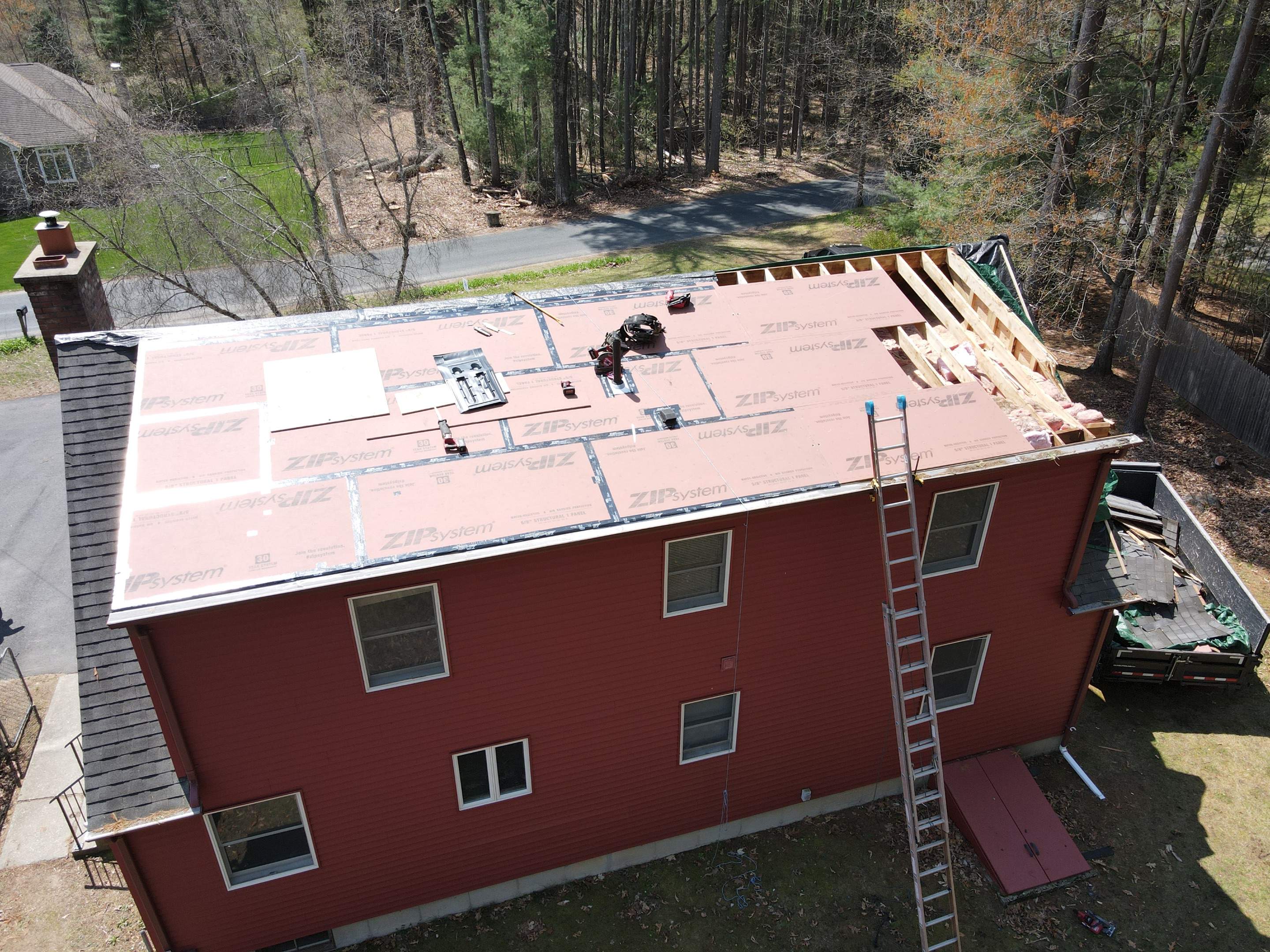 Tree Damage/Roof Repair by Chagnon Building & Remodeling LLC