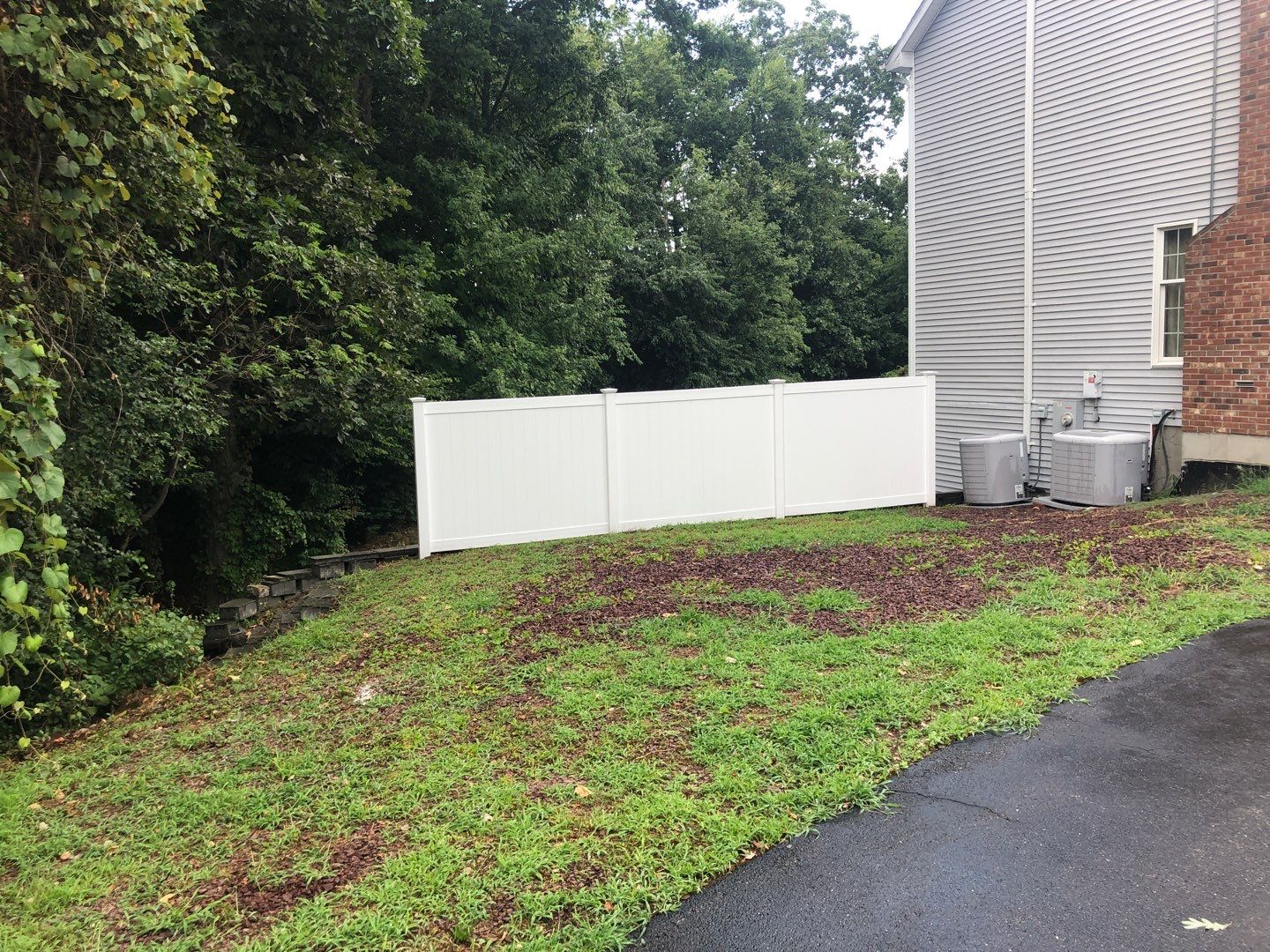 Vinyl Privacy Fence, White  by DiGiorgi Roofing and Siding Inc