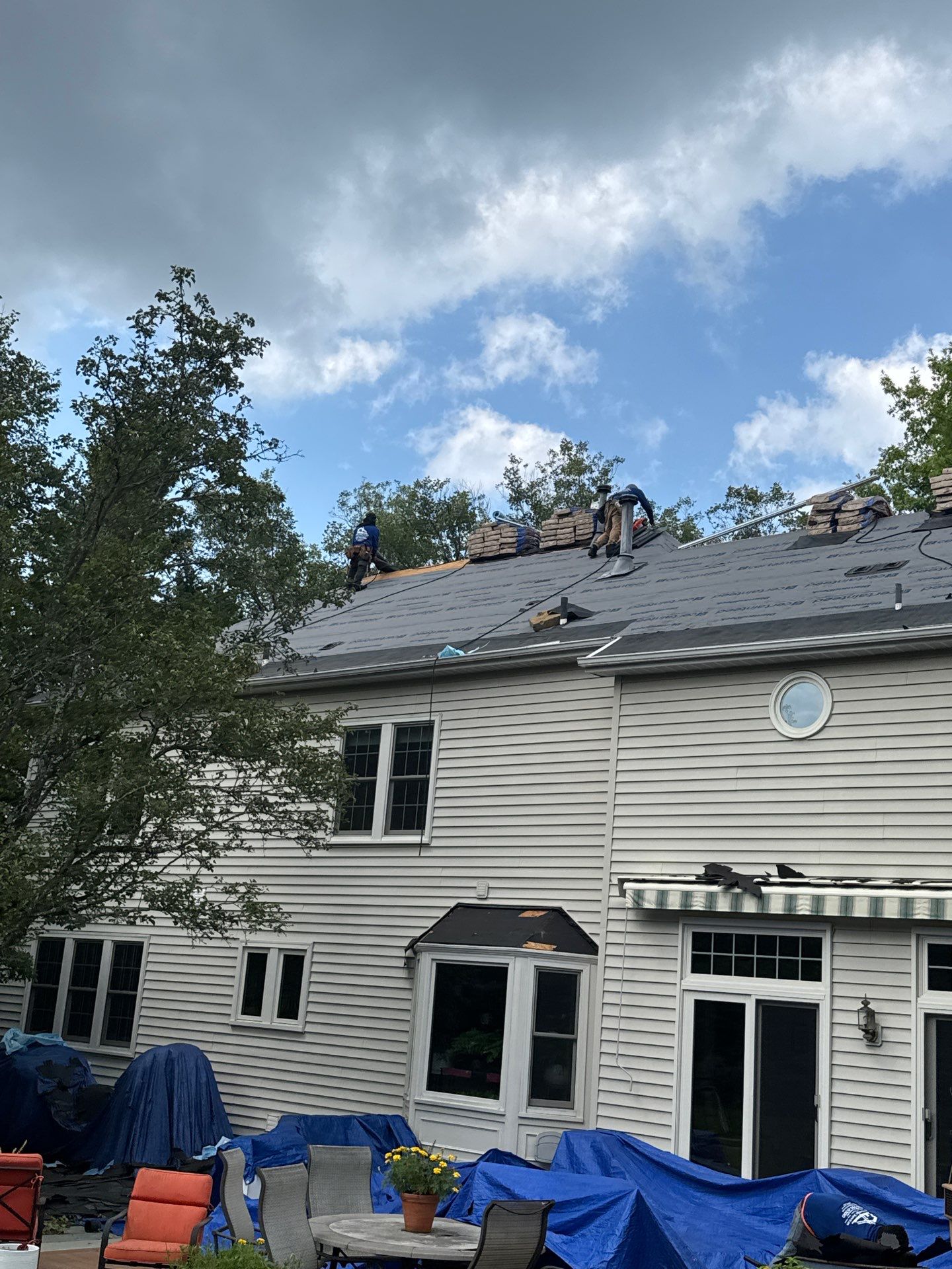 New Shingle Roof & New Gutters and downspouts with covers by Alpha Design Services