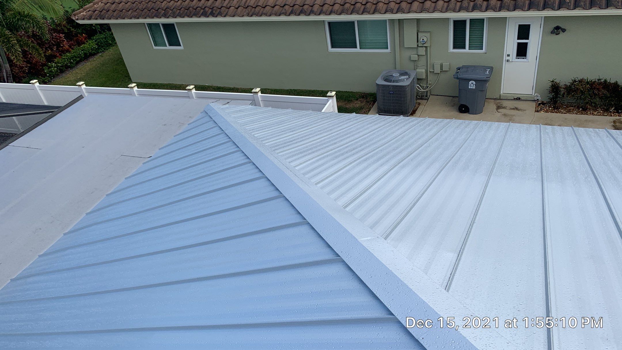 Residential Roofing Installation using 1" Nail strip metal roof by BLUES BROTHERS ROOFING