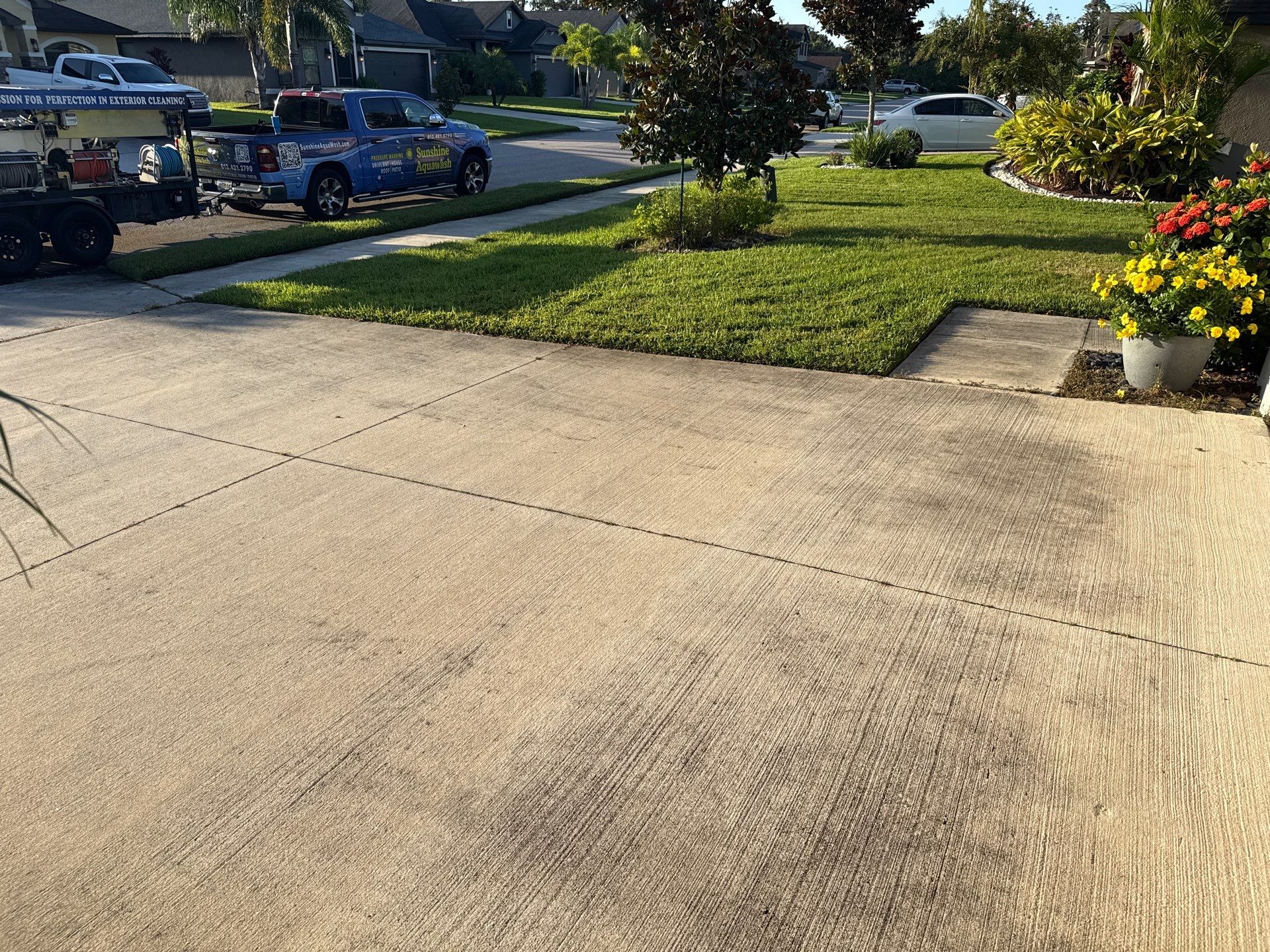 π‘ Safety and curb appeal go hand in hand! by Sunshine AquaWash
