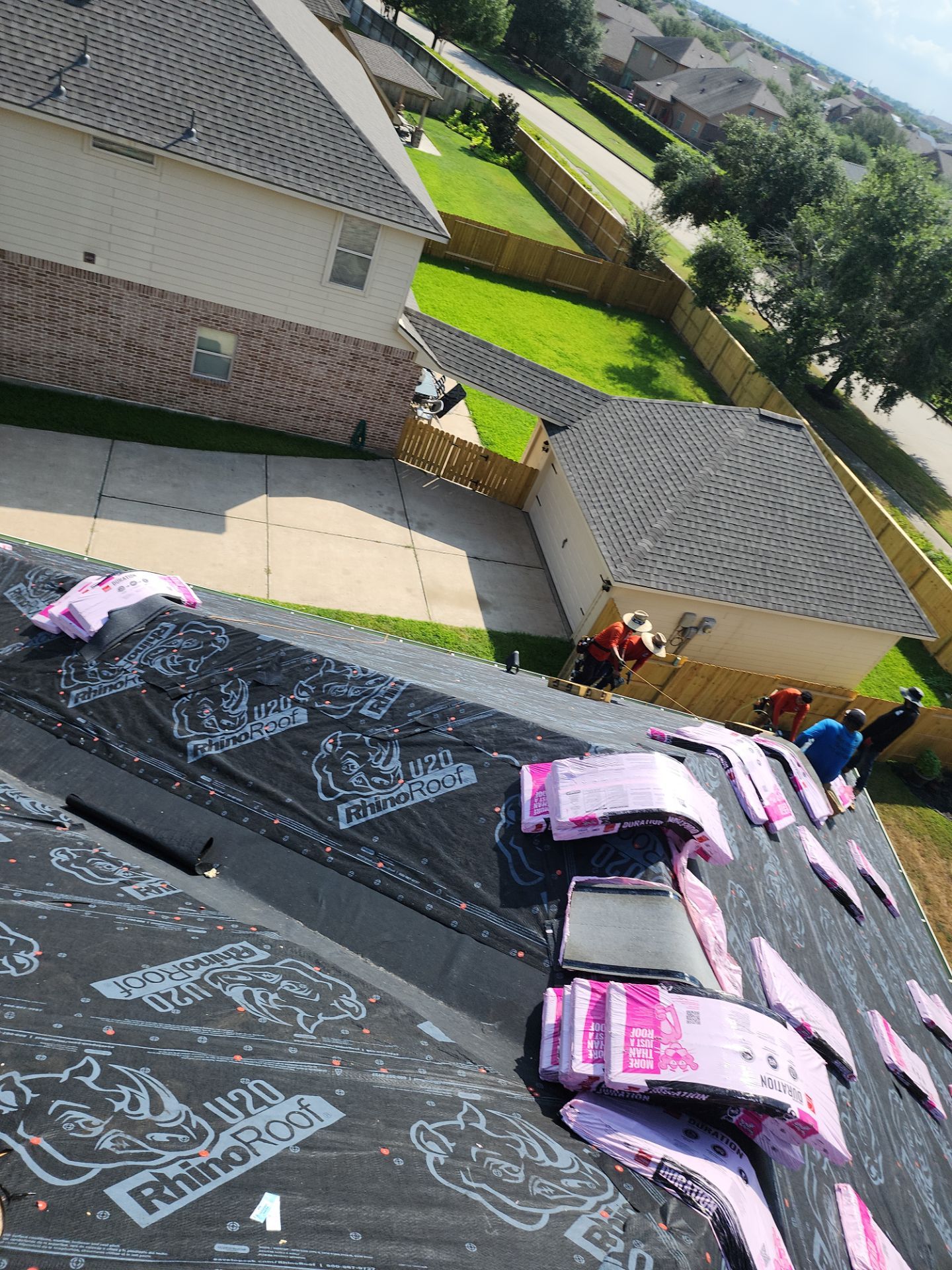 Residential Roofing Installation using Owen's Corning Duration (Lifetime) Shingles by Roof Repair Company