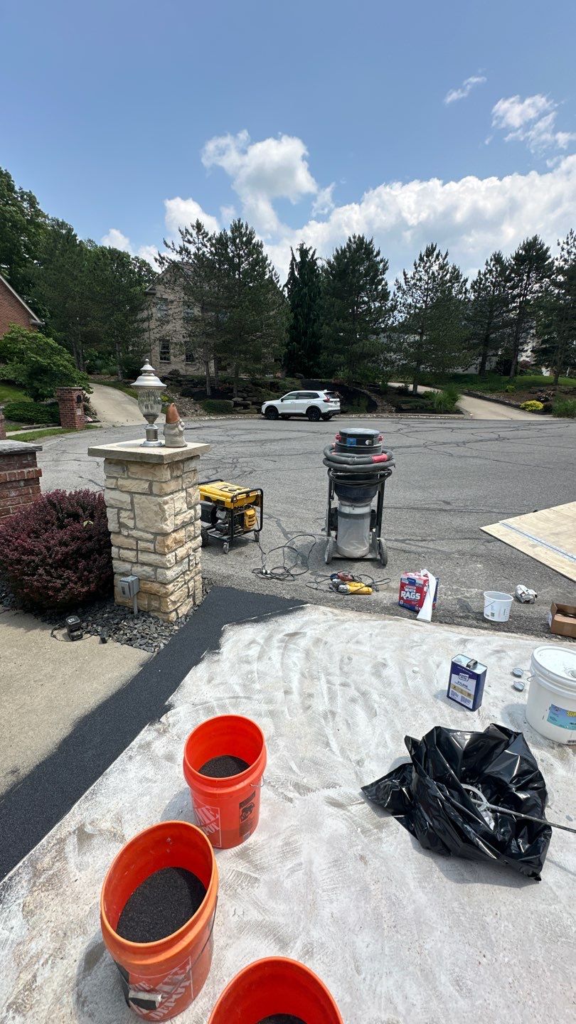 Driveway Walkway Patio Project in Canonsburg by Floors in a Day, Inc