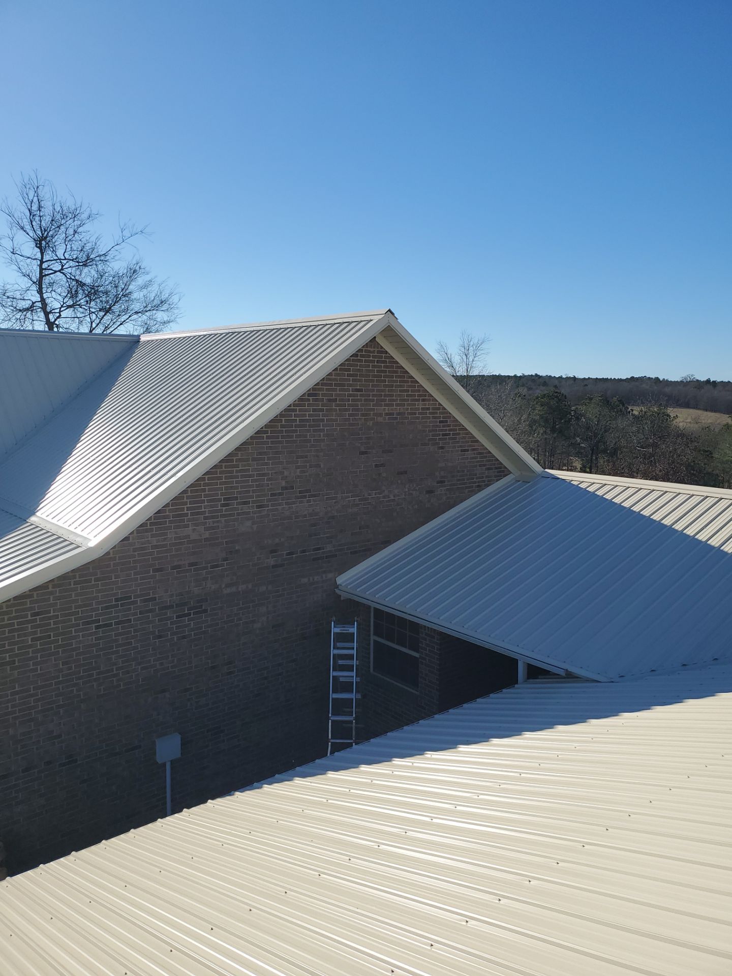 Residential Metal Roof Replacement using Reed's Metals: 26 GA. Colored Residential Metal Panels (Ivory) by Hostetler Roofing