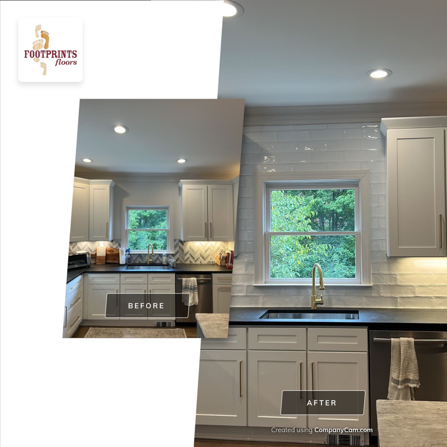 Tile Backsplash by Footprints Floors of East Atlanta