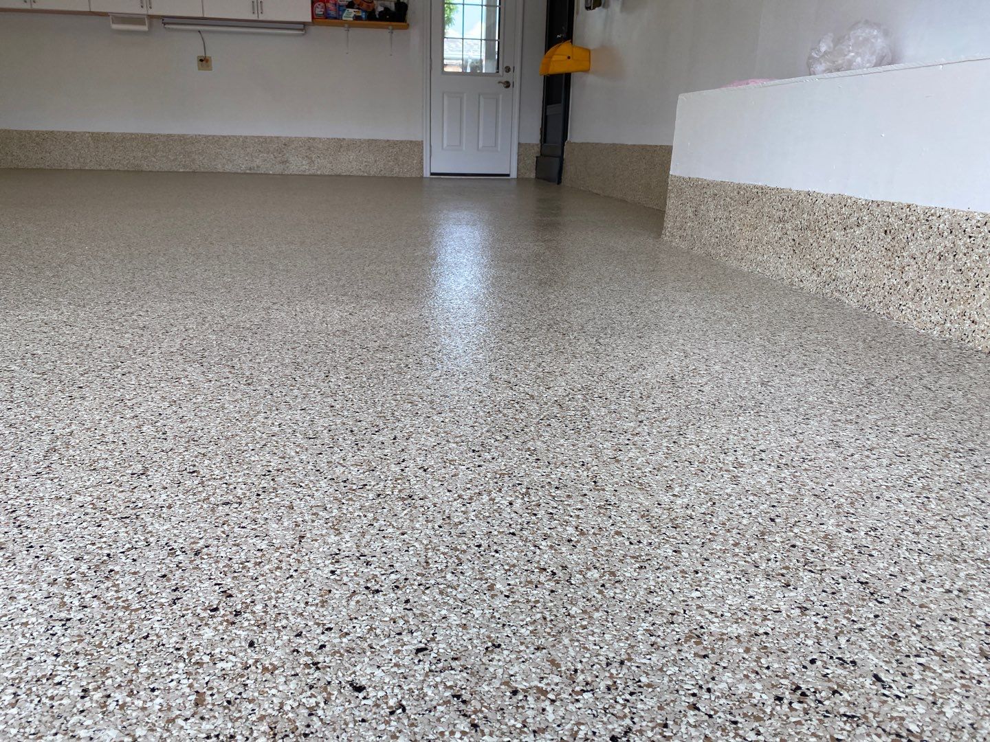Garage Floor and Patio using Driftwood by Your1DayFloor.com