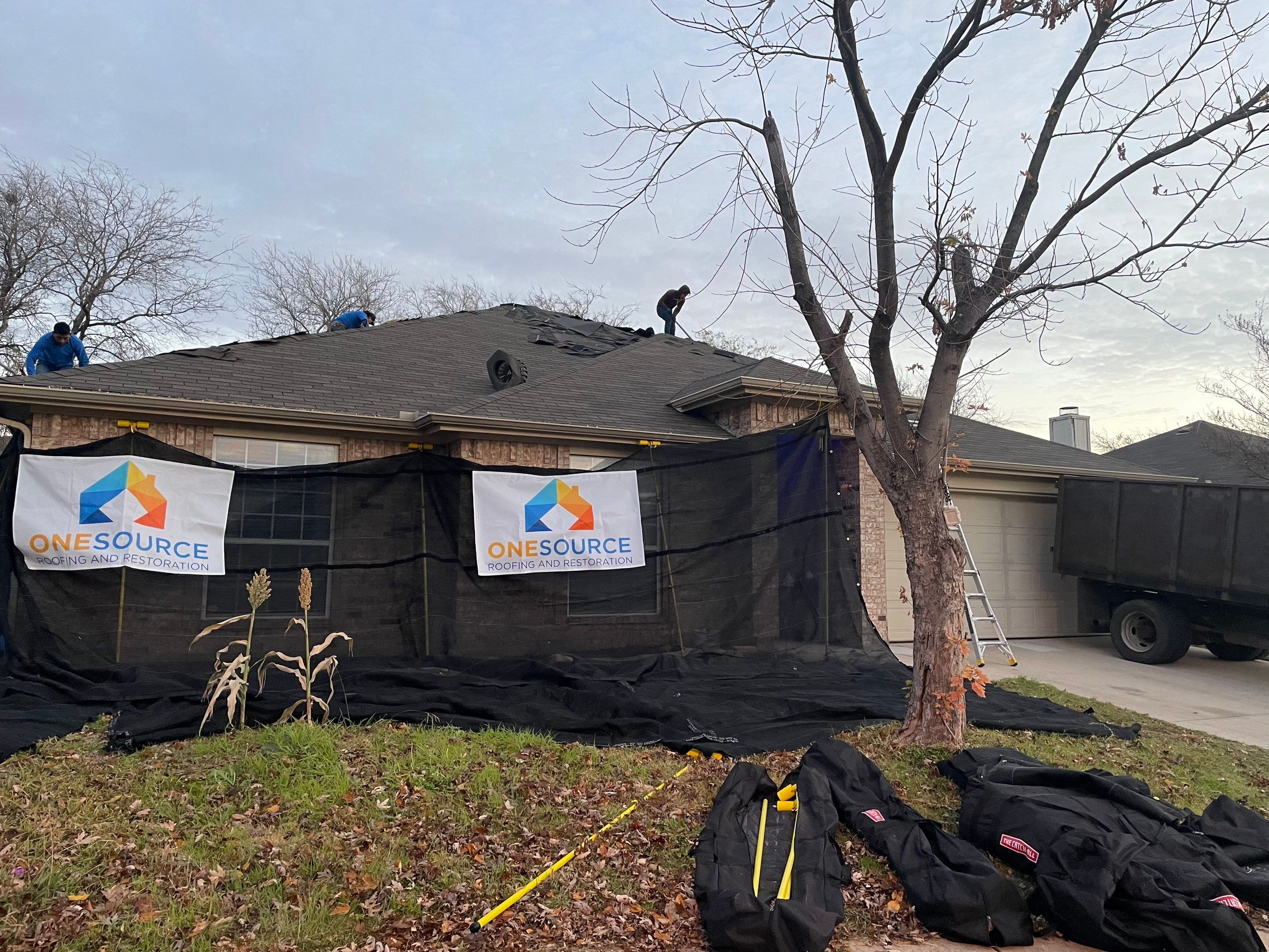 Residential Roofing Installation using CertainTeed Landmark MaxDef Georgetown Grey by OneSource Roofing and Restoration