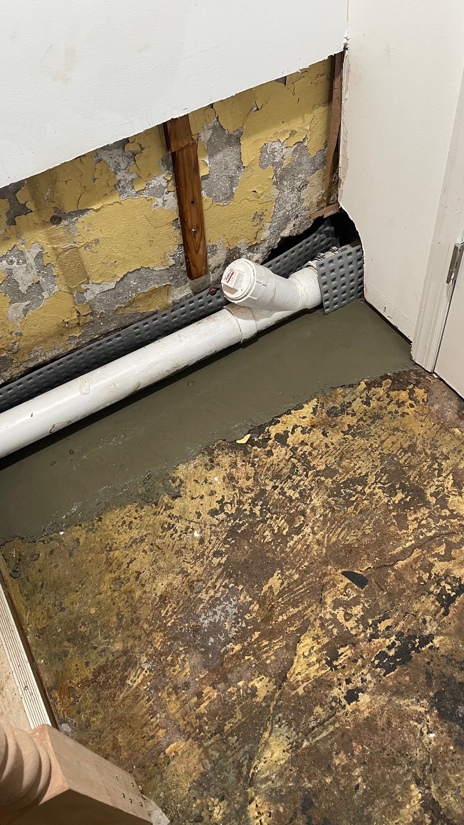 Interior French Drain Job in Lyndhurst, NJ by Pure Service Pro, LLC 