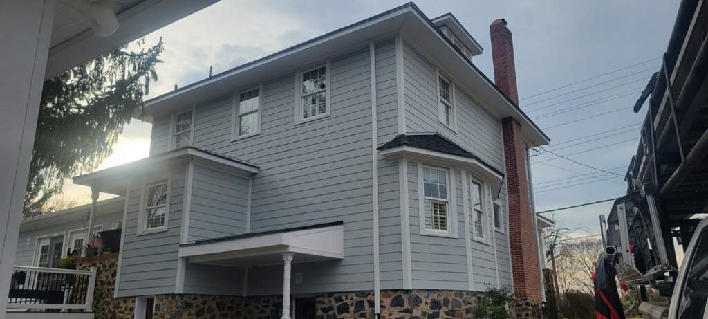 Siding Replacement using James Hardie siding by American Home Contractors