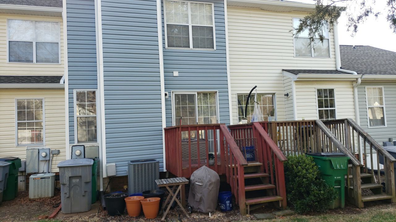 Gutter Cleaning using water by G&H Home Tech Pros LLC
