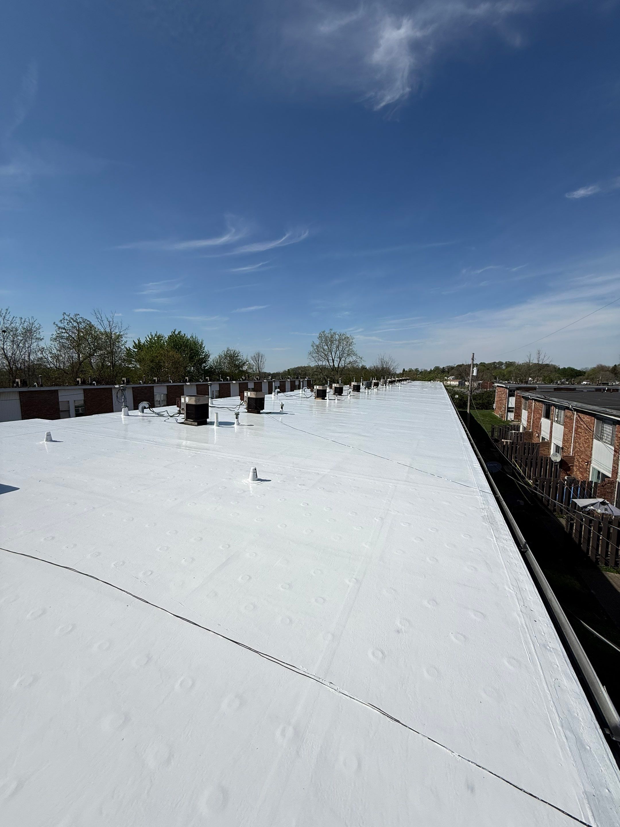 EPDM Roof Restoration in Springfield, OH by Glacier Industrial LLC