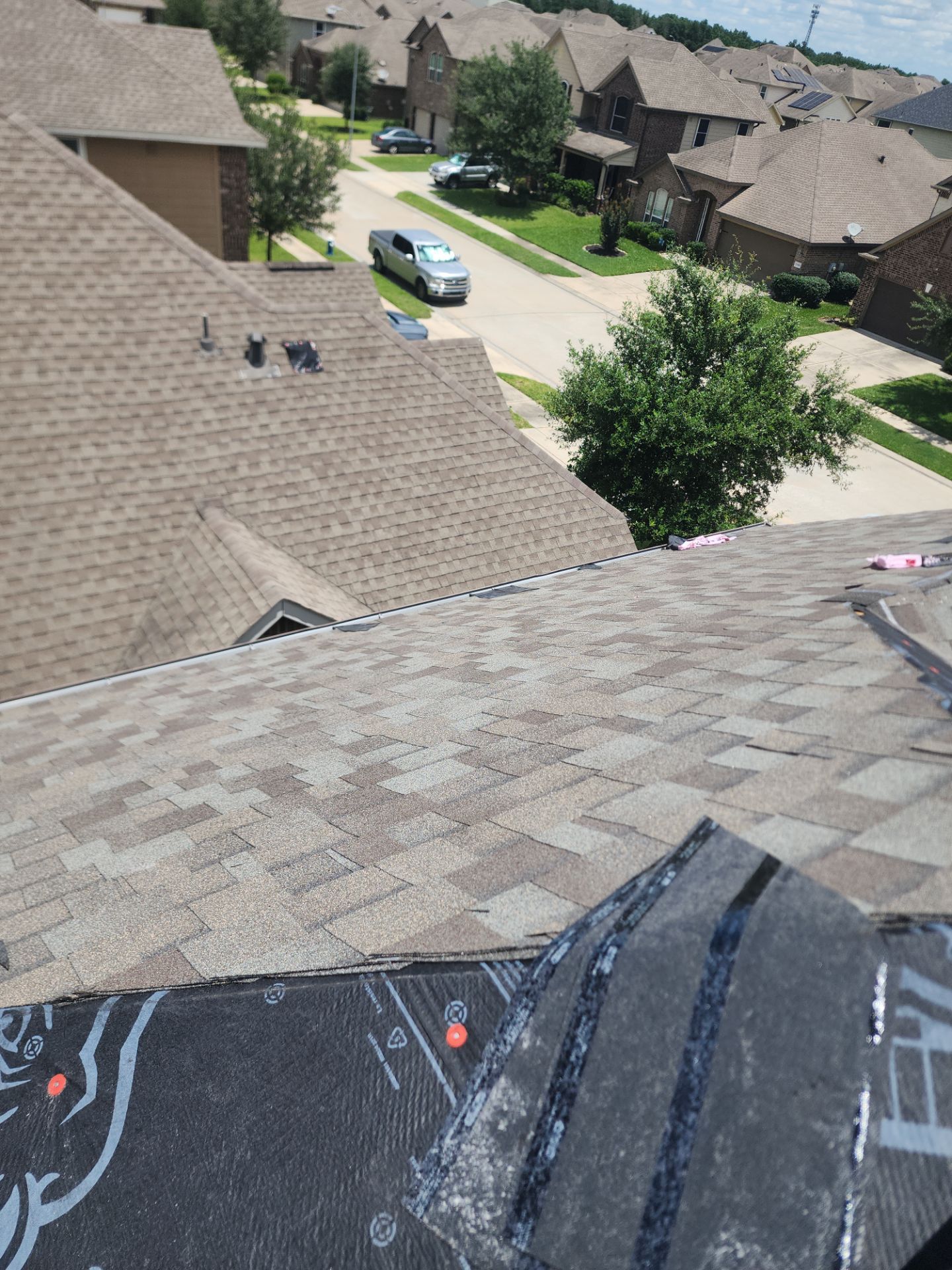 Residential Roofing Installation using Owen's Corning Duration (Lifetime) Shingles by Roof Repair Company