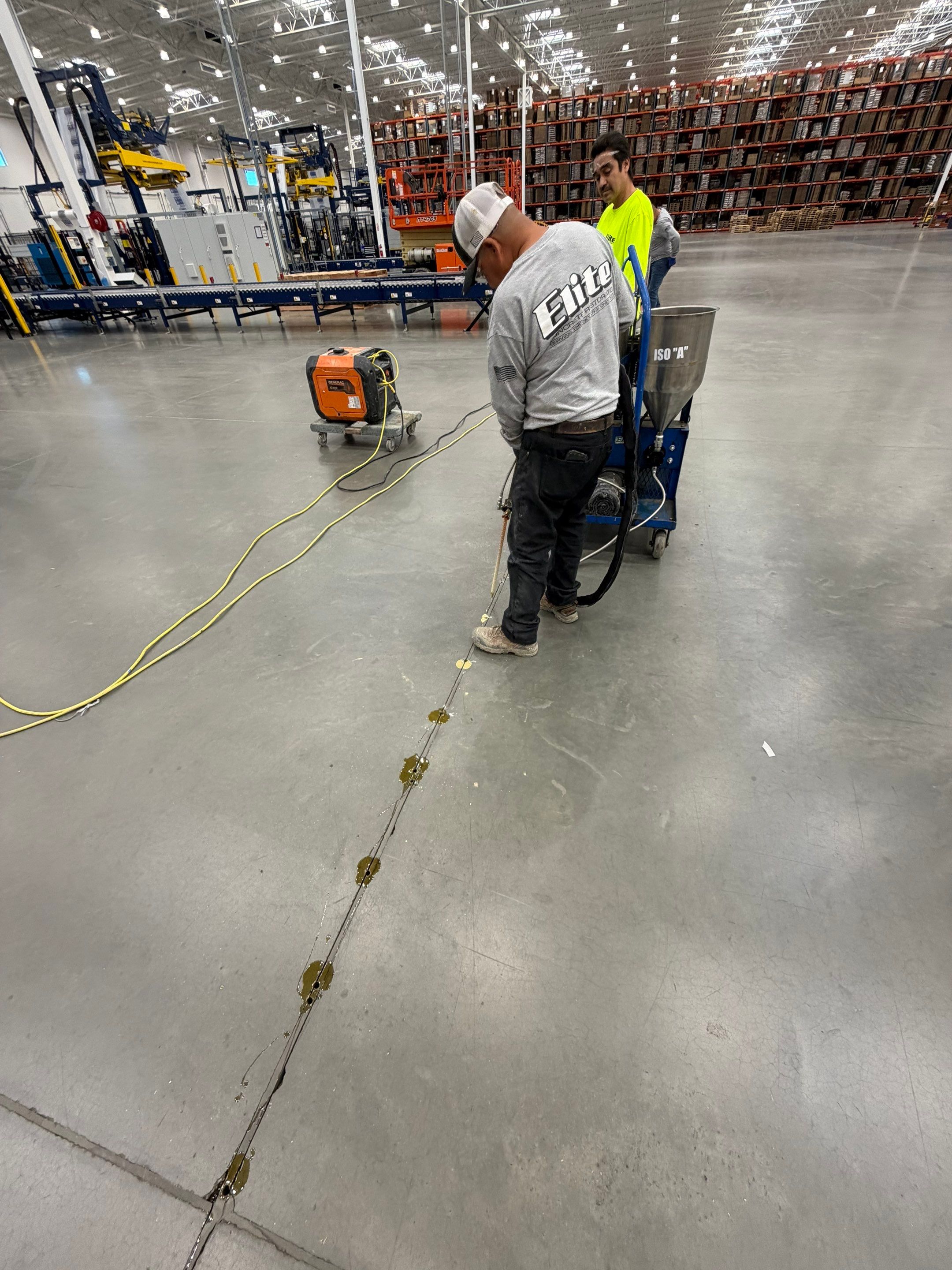 ULINE Stabilization of Deflecting Concrete Floor Panels in Ontario by Elite Concrete Restoration
