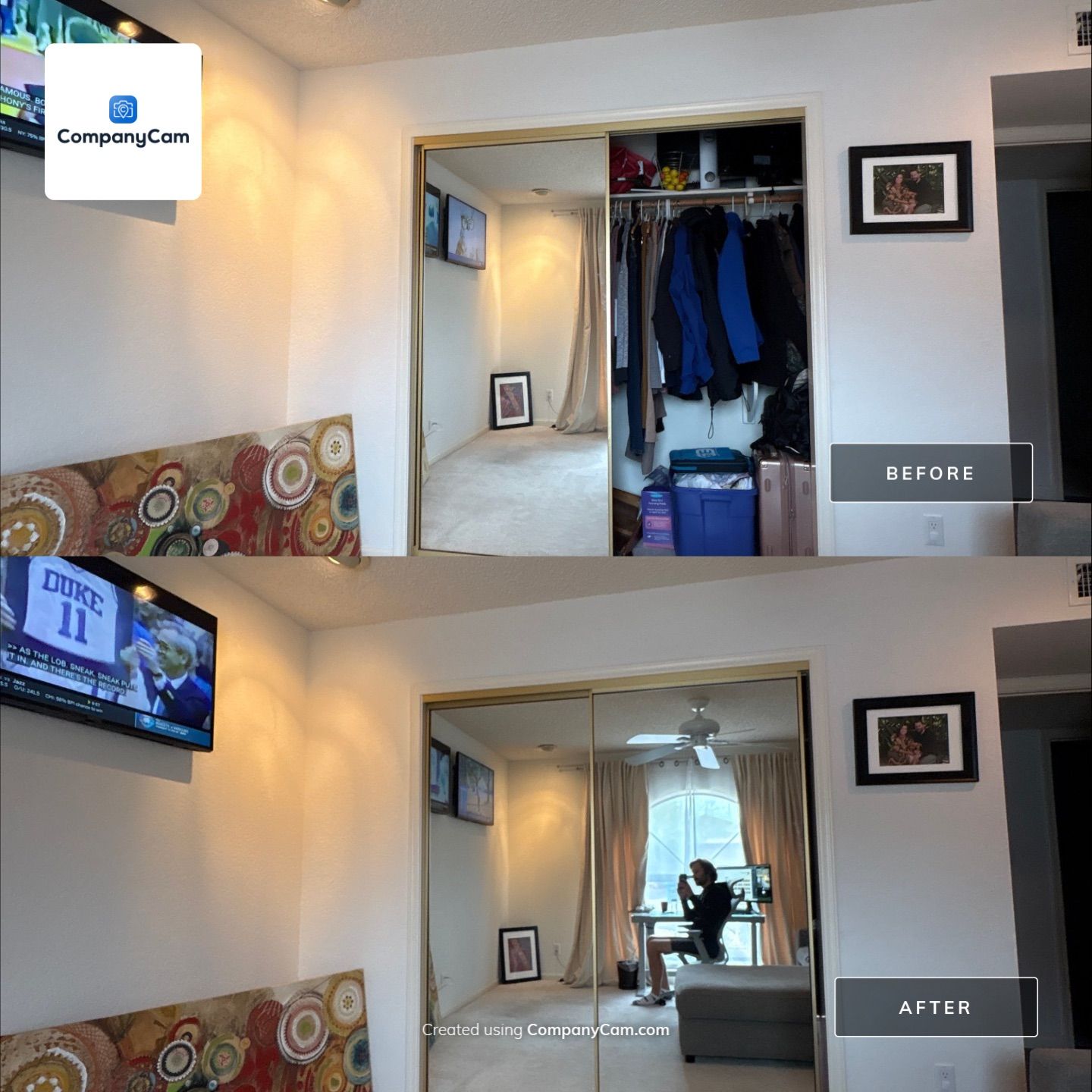 Basement Remodel using Drywall by CompanyCam Sales Demo